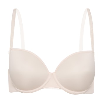 Women's White Ribbed Jersey Bralette, Angelina