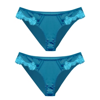 SATIN ADJUSTABLE BRIEFS Blue Crush - Ekcentrik Underwear