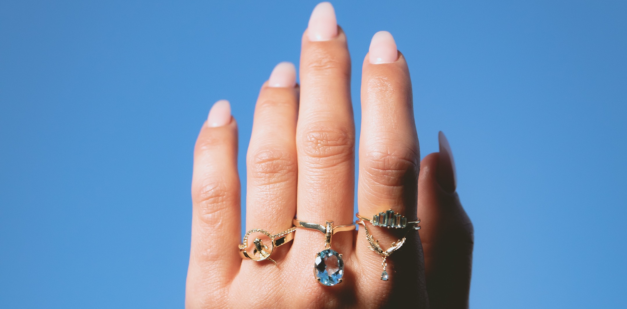 Lilypad Ring- Opal White Topaz- Silver NASI SILVER Wolf Badger