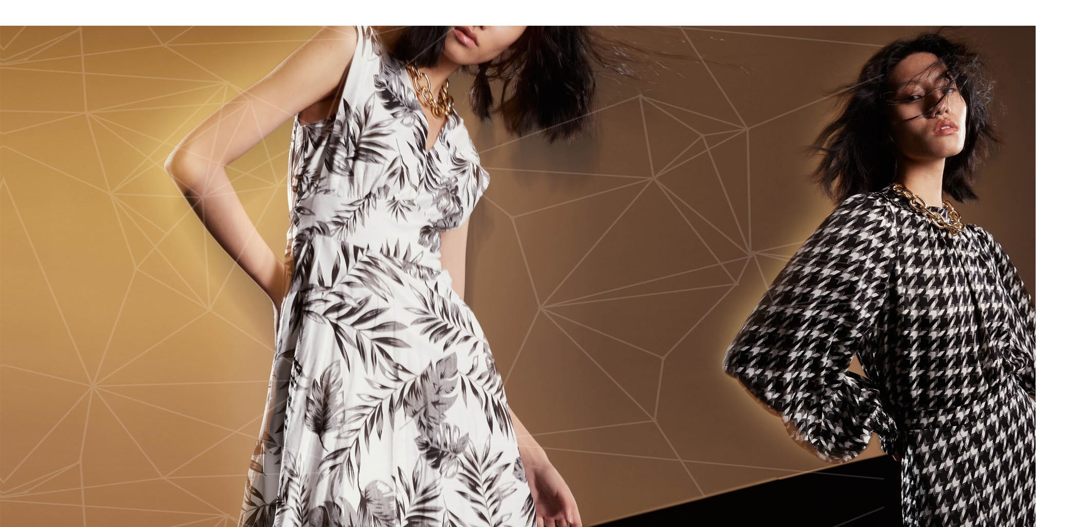 Asymmetrical Dress With Graphic Print, Smart and Joy