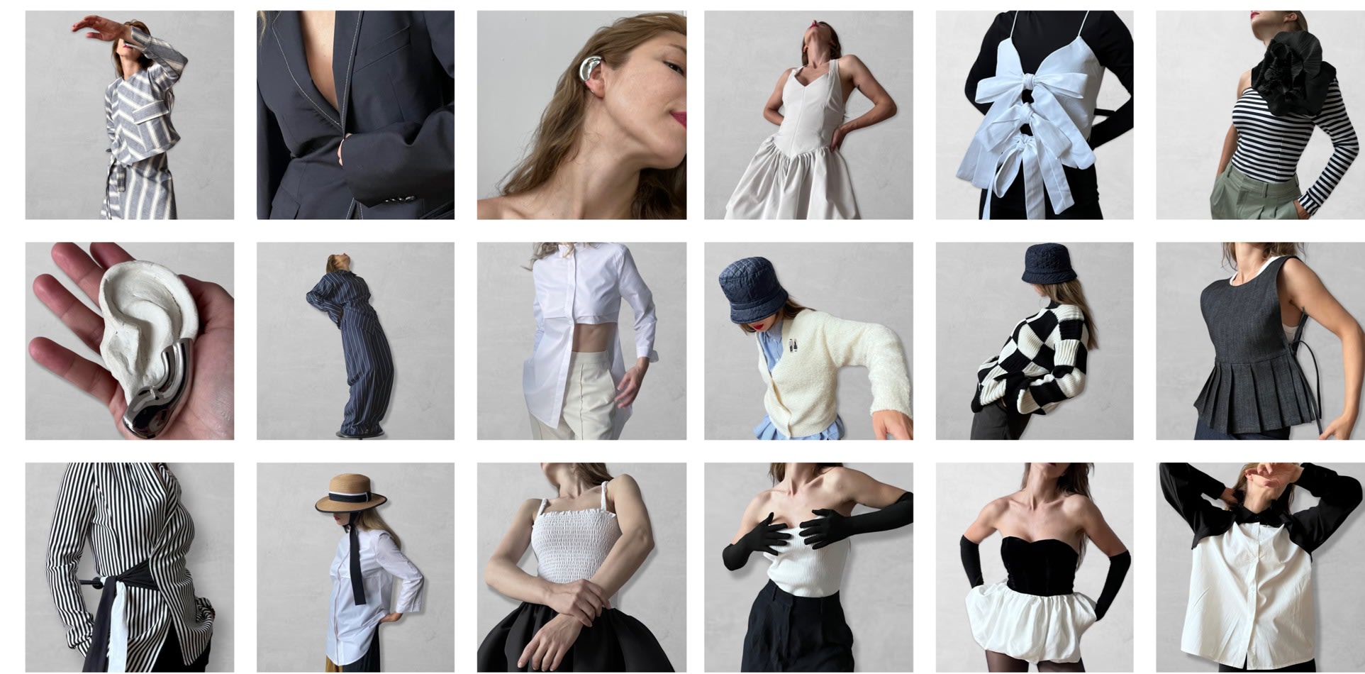 Black One Shoulder Top With Red Flower Pin London Atelier Byproduct