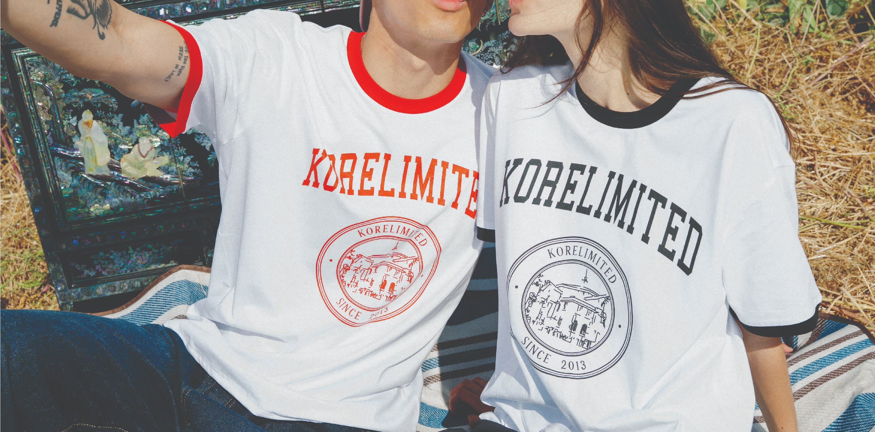 Korean School Dropout Crewneck In Grey KORELIMITED Wolf Badger