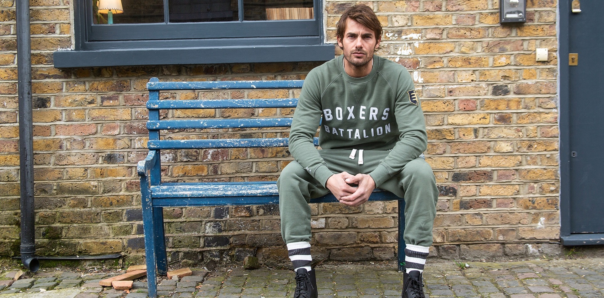 Boxers Battalion Hoodie British Vintage Boxing Wolf Badger