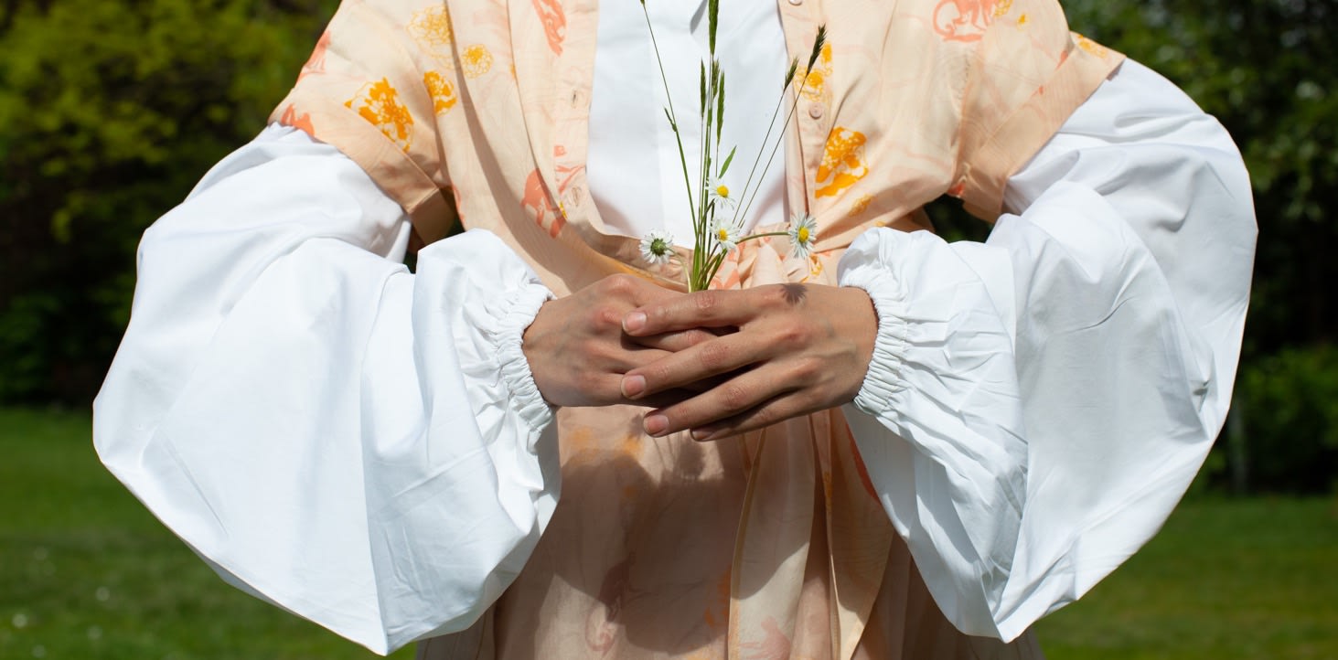 Summer Herbs Tiered Dress | Em & Shi | Wolf & Badger