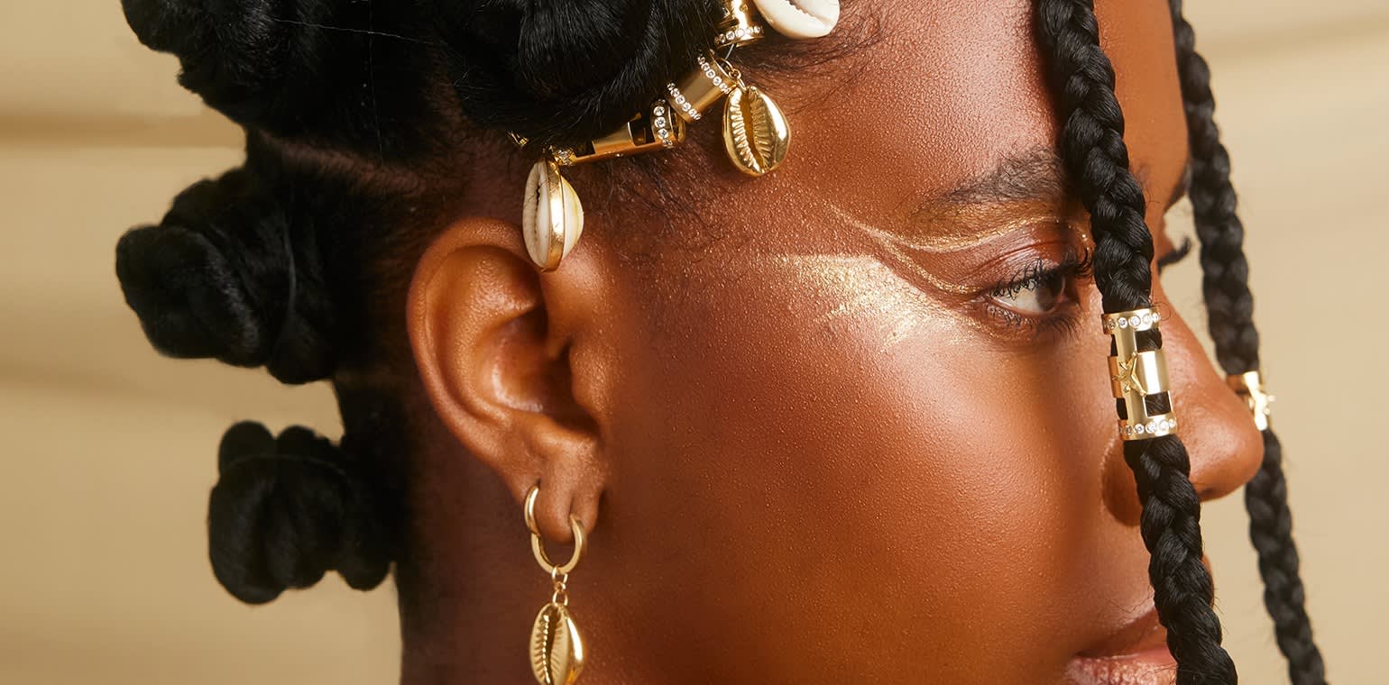 Mini Classic Loc Cuff: Real Gold Loc & Braid Jewelry | Zigleys | Wolf ...