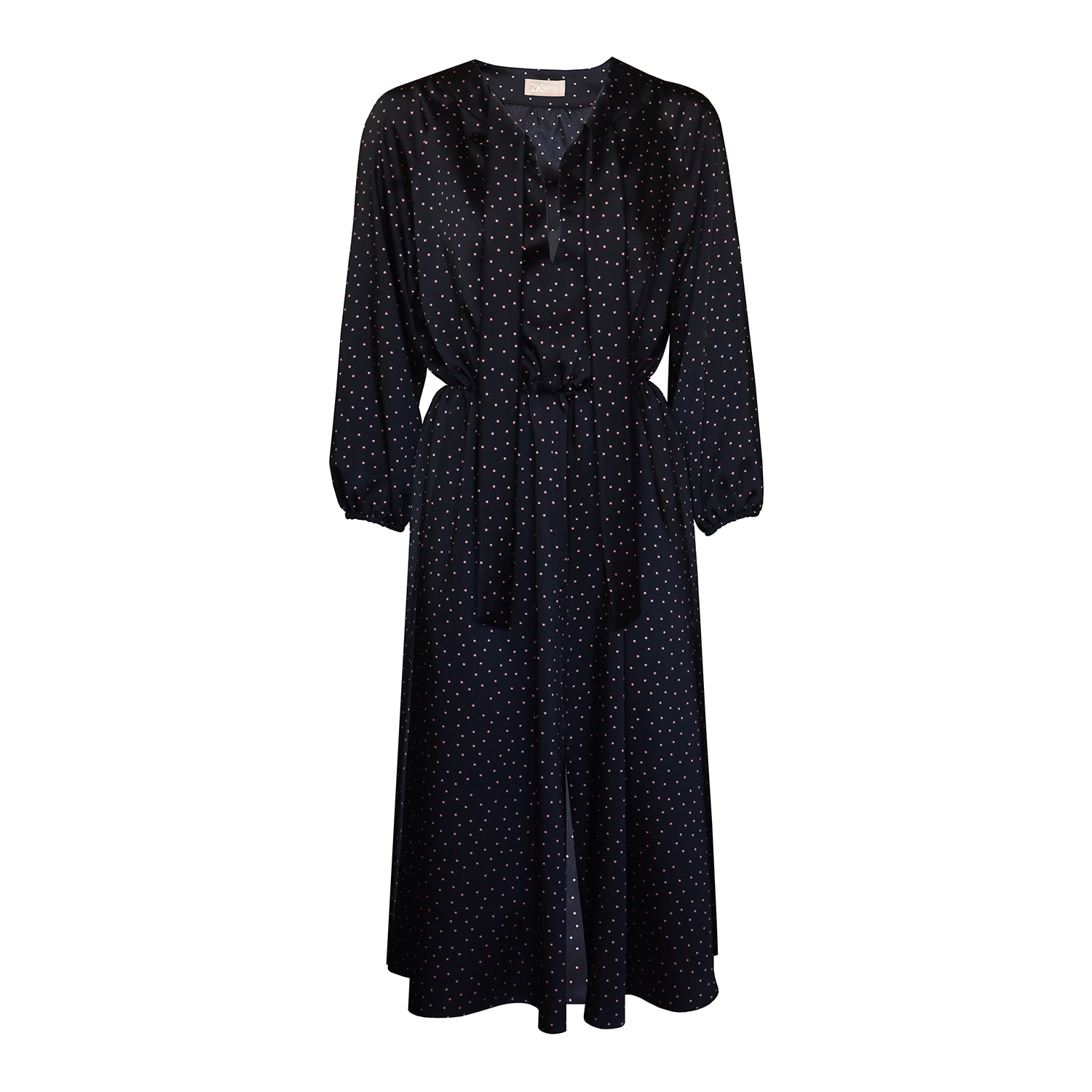 2Kstyle Acton Polka Dot Midi Dress - Blue