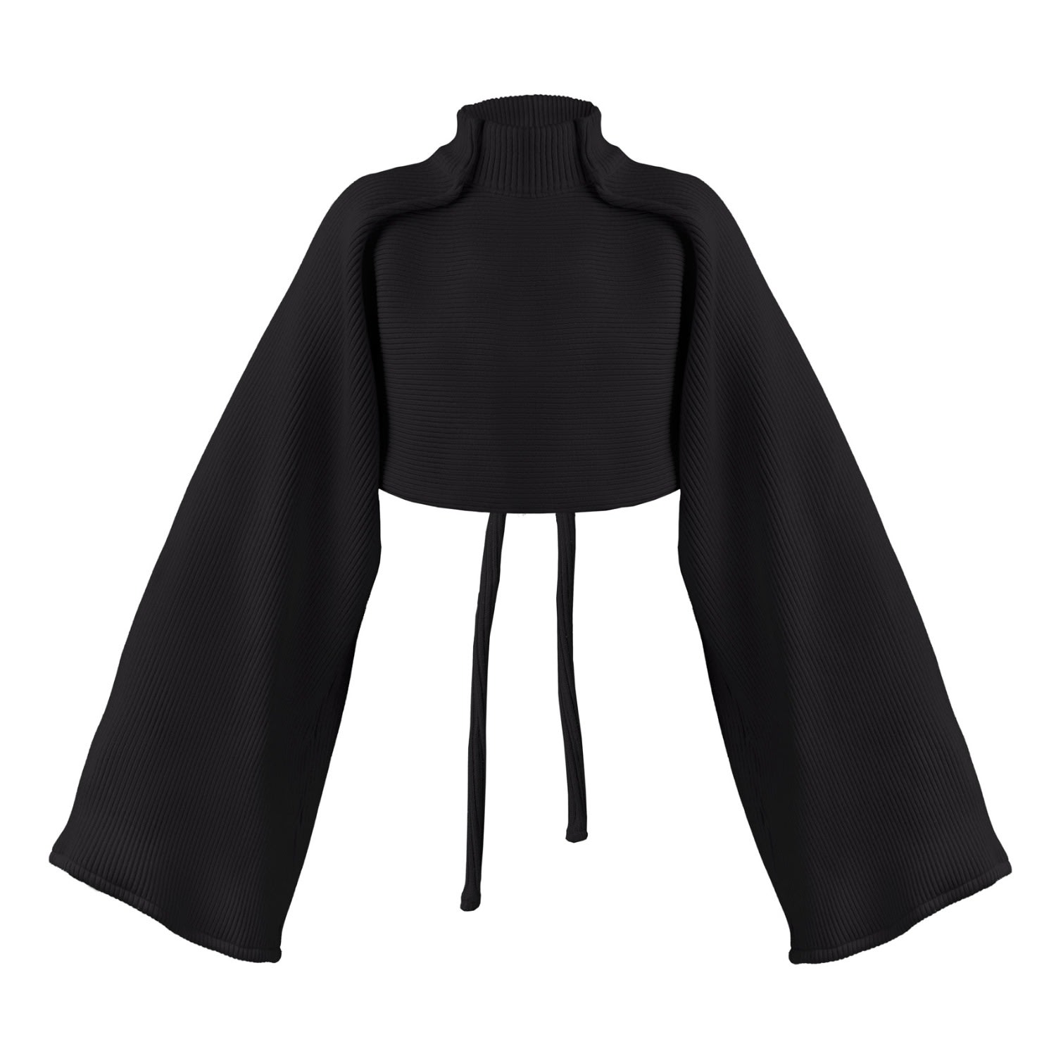 Black oversized cropped jumper new arrivals