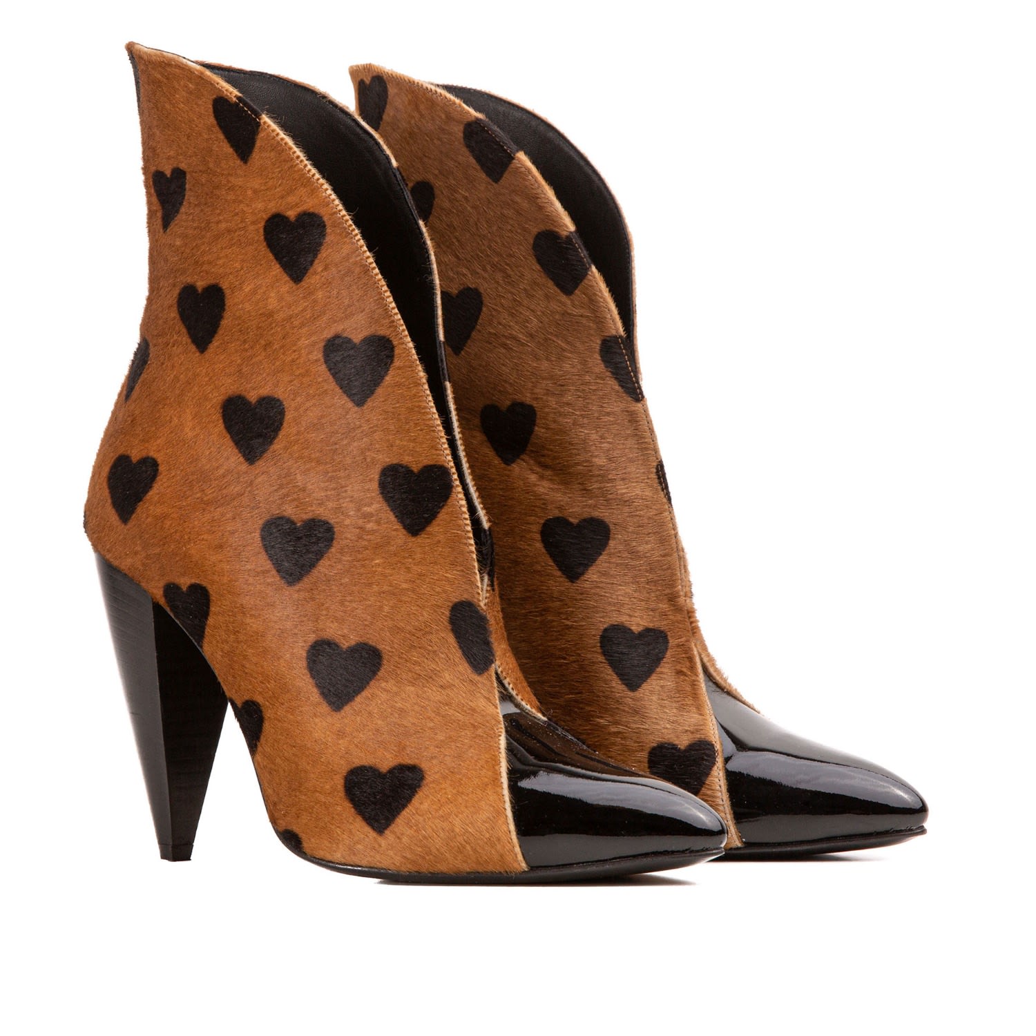 Amor Heart Boots Rosamund Muir London Wolf Badger