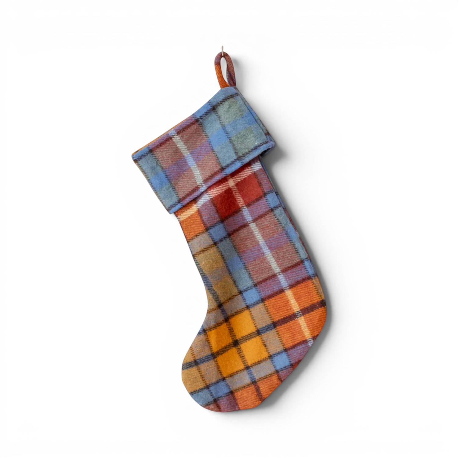 Loom and Cove Antique Buchanan tartan wool Christmas stocking