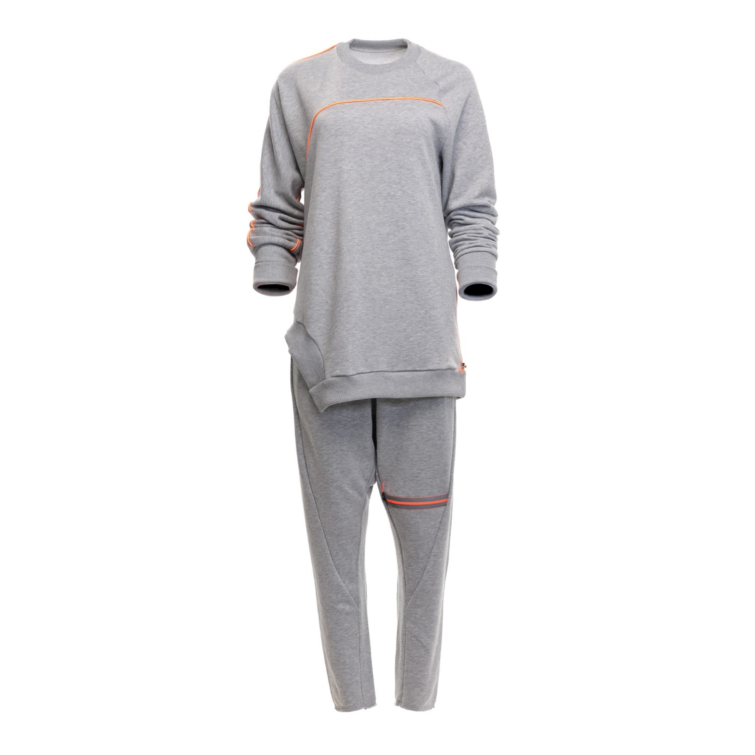 Grey and orange sweatsuit hotsell