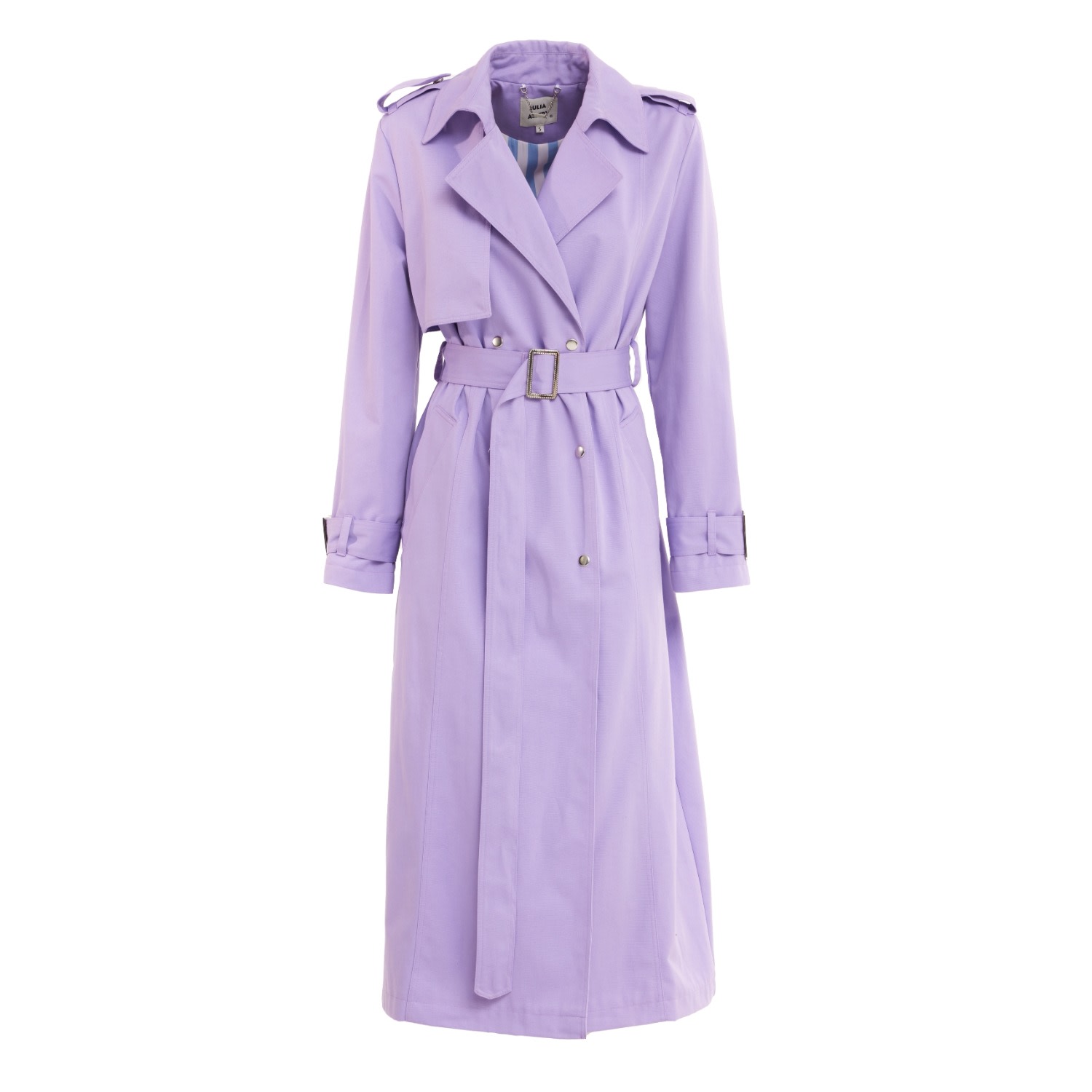 Belted Classic Longline Trench Coat – Lilac | Julia Allert | Wolf