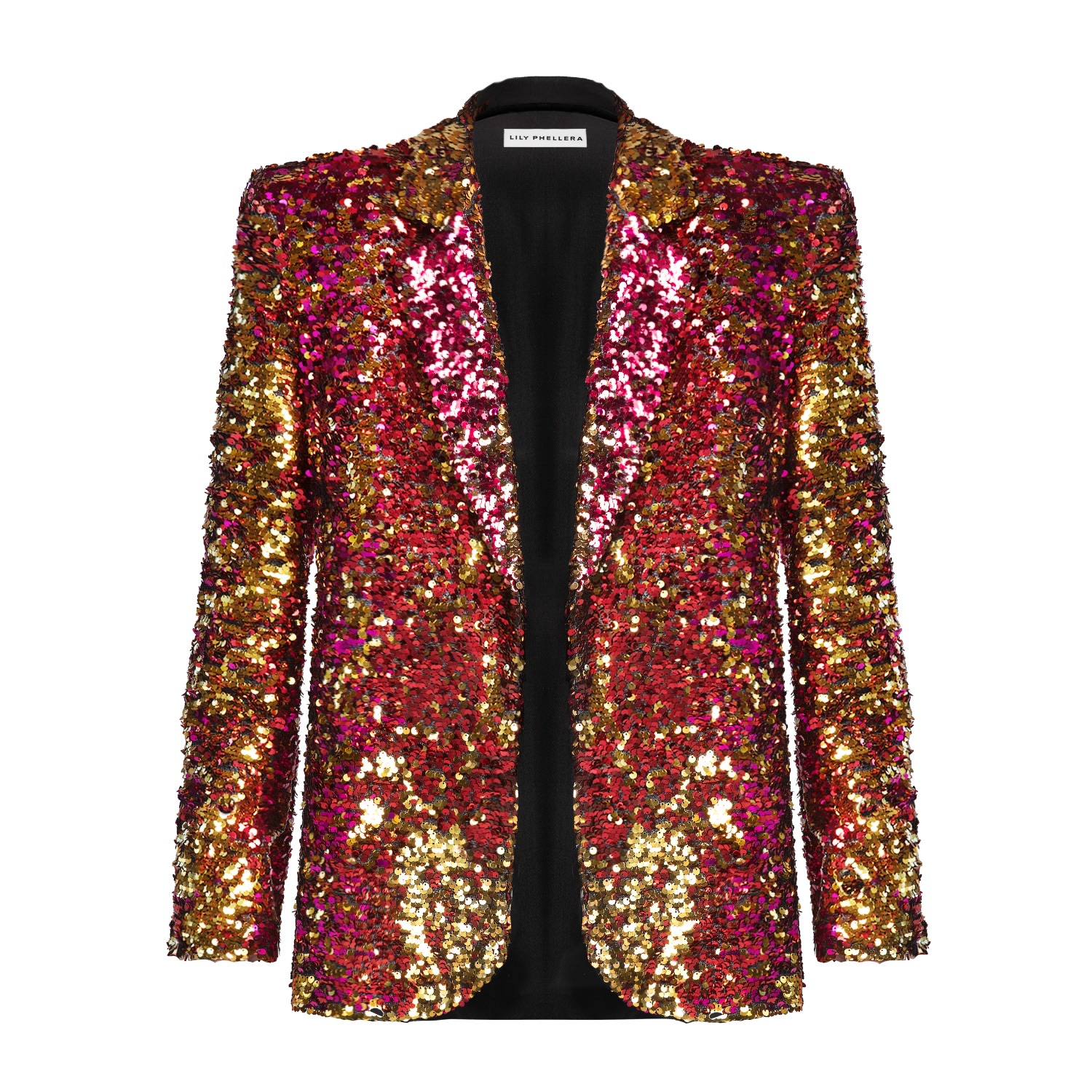 Belucci Single Breasted Muticolor Sequin Blazer | Lily