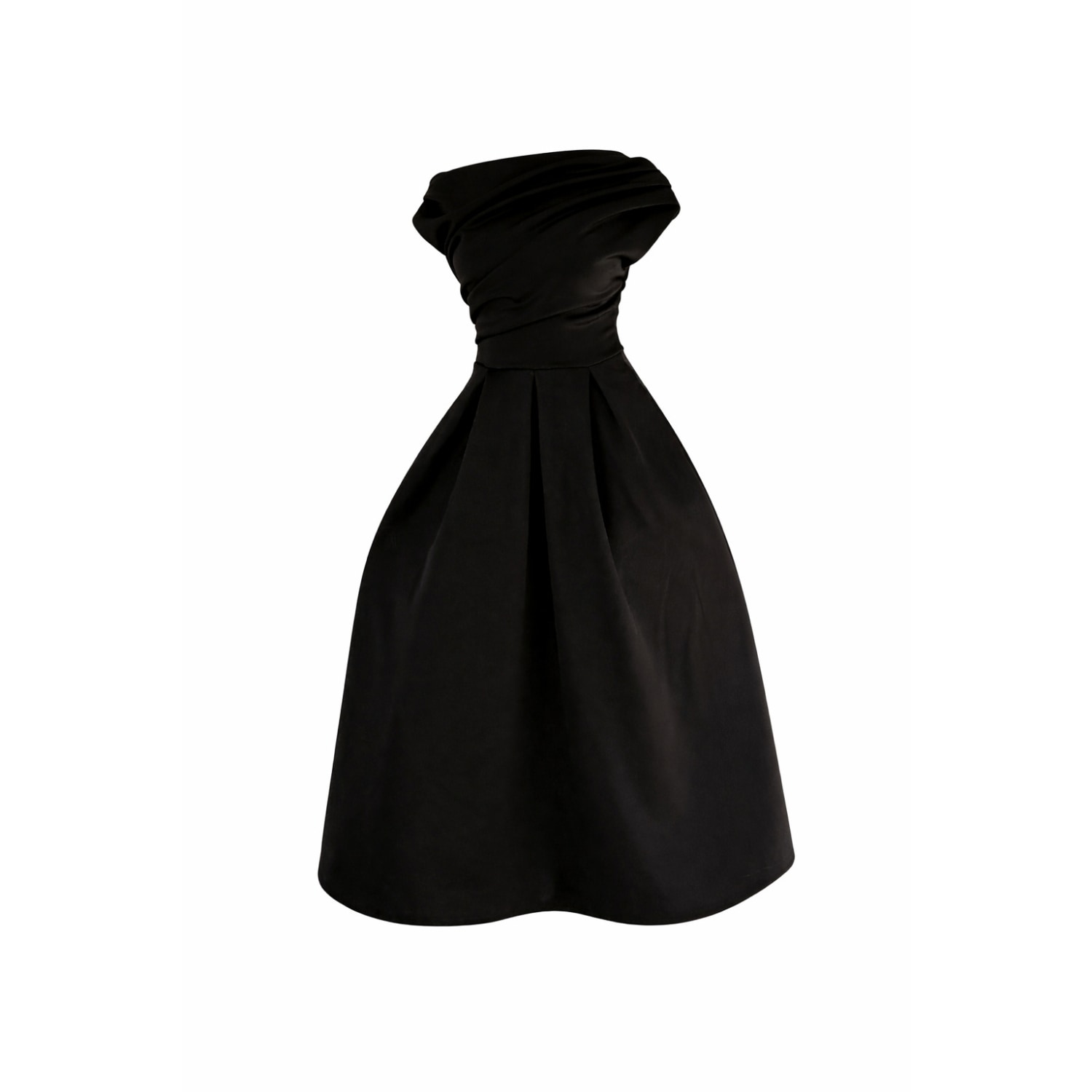 wolf and badger midi dresses Petite Waterfall Midi Dress In Navy Blue by Alie Street London