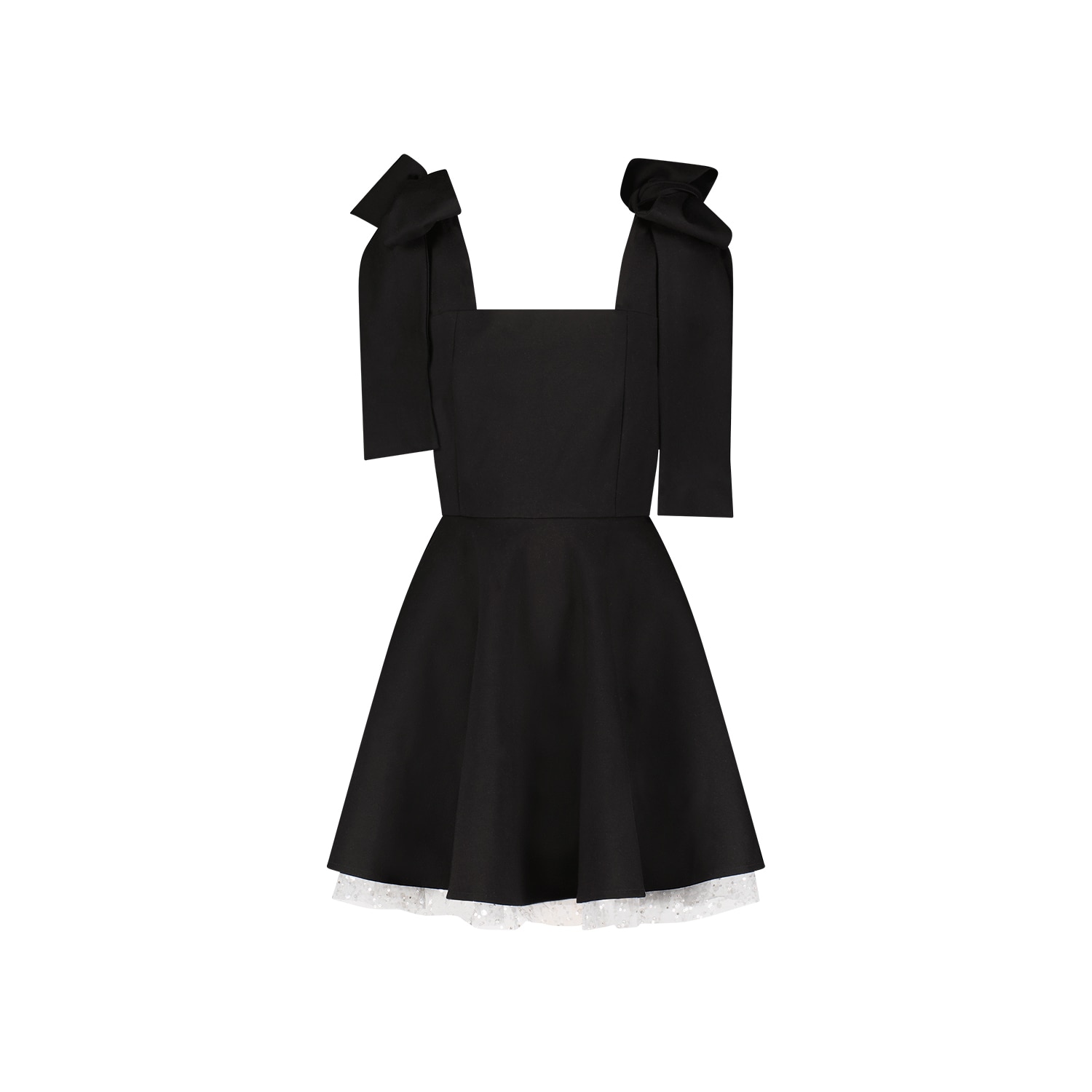 drop waist black tie dress Jill Black Dropped Waist Gown