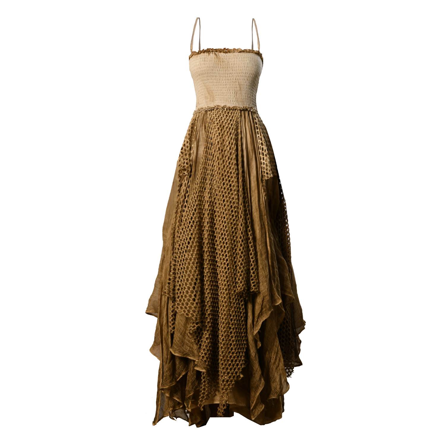 chinese dress ladies Sunnypetal Sage Green Boho Layered Lace A-Line Flower Girl Dresses