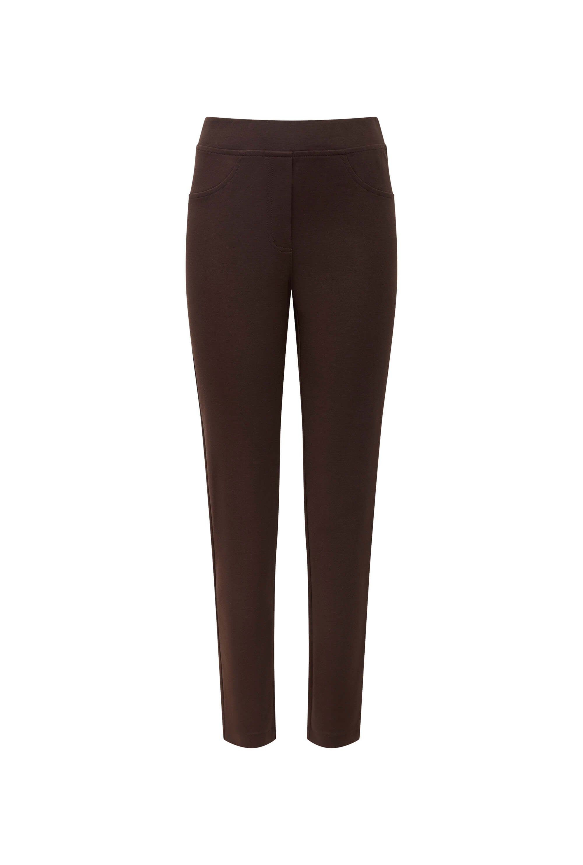 Brown Cigarette Trousers by James Lakeland