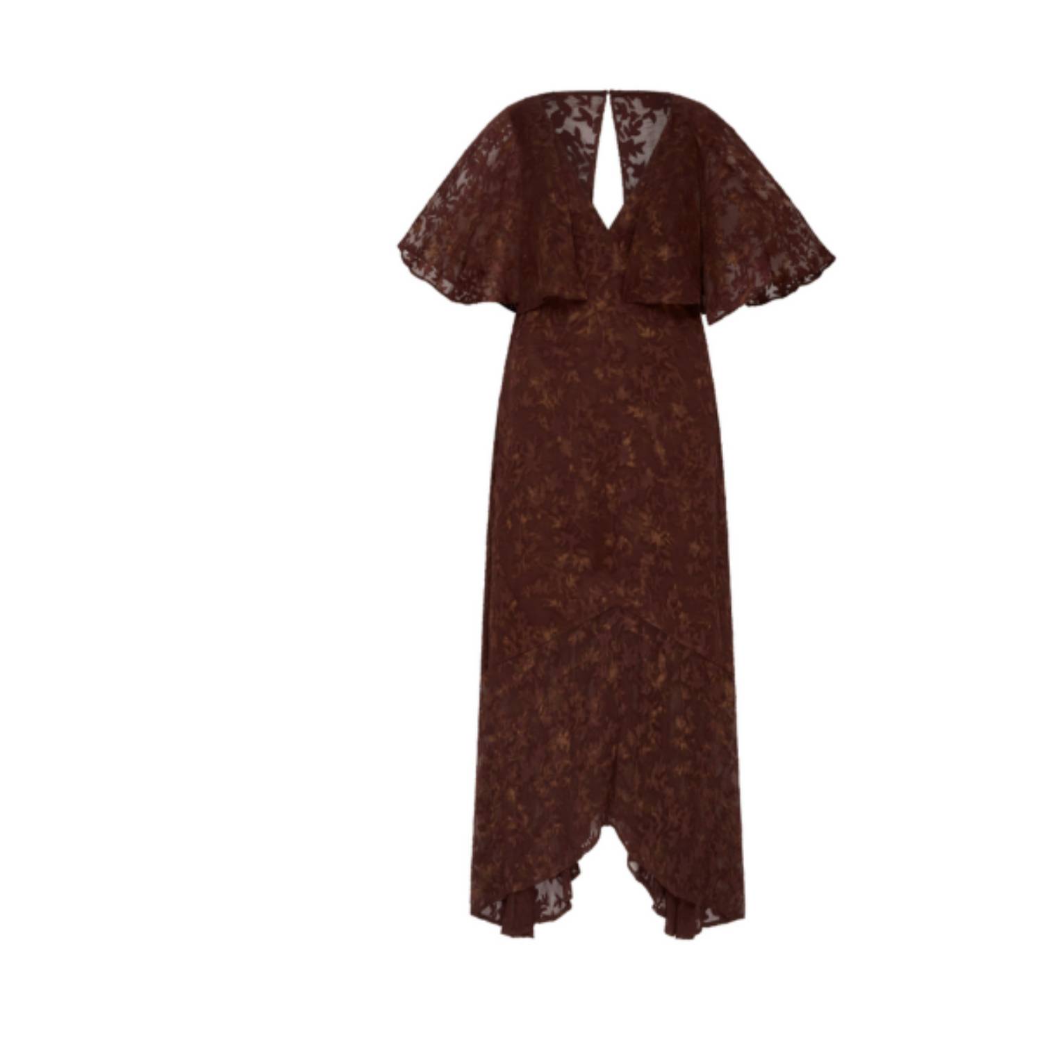Brown Sugar Chiffon Midi Dress | Little Lies