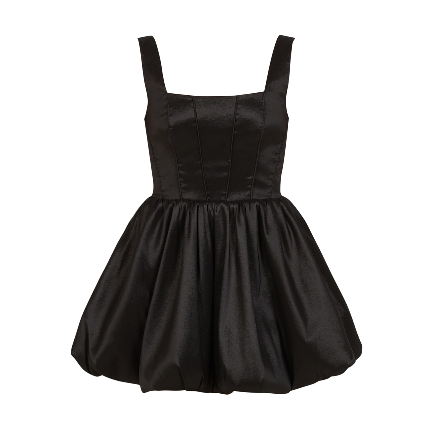 Bubble Hem Mini Dress - Black | Avenue 8 | Wolf & Badger