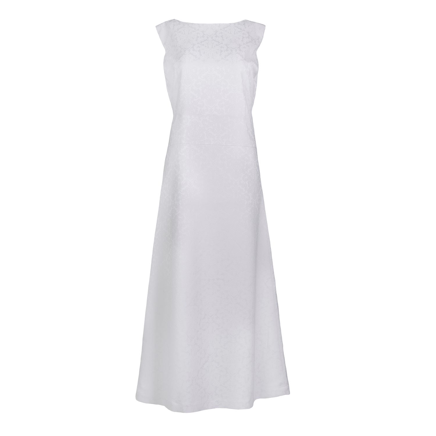 chinese dress ladies Fiorela White Floral Jacquard Strapless Midi Dress main image 0