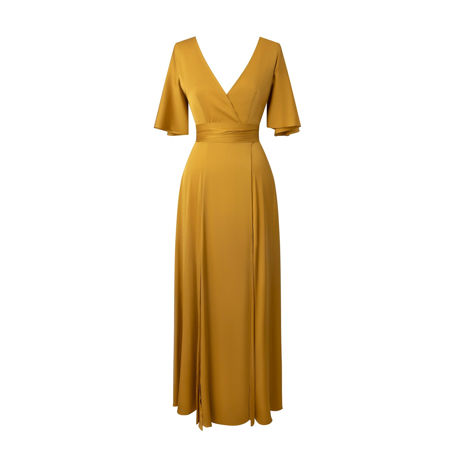 seed silk dress Sanctumum Oleon Kimono Style Silk Dress