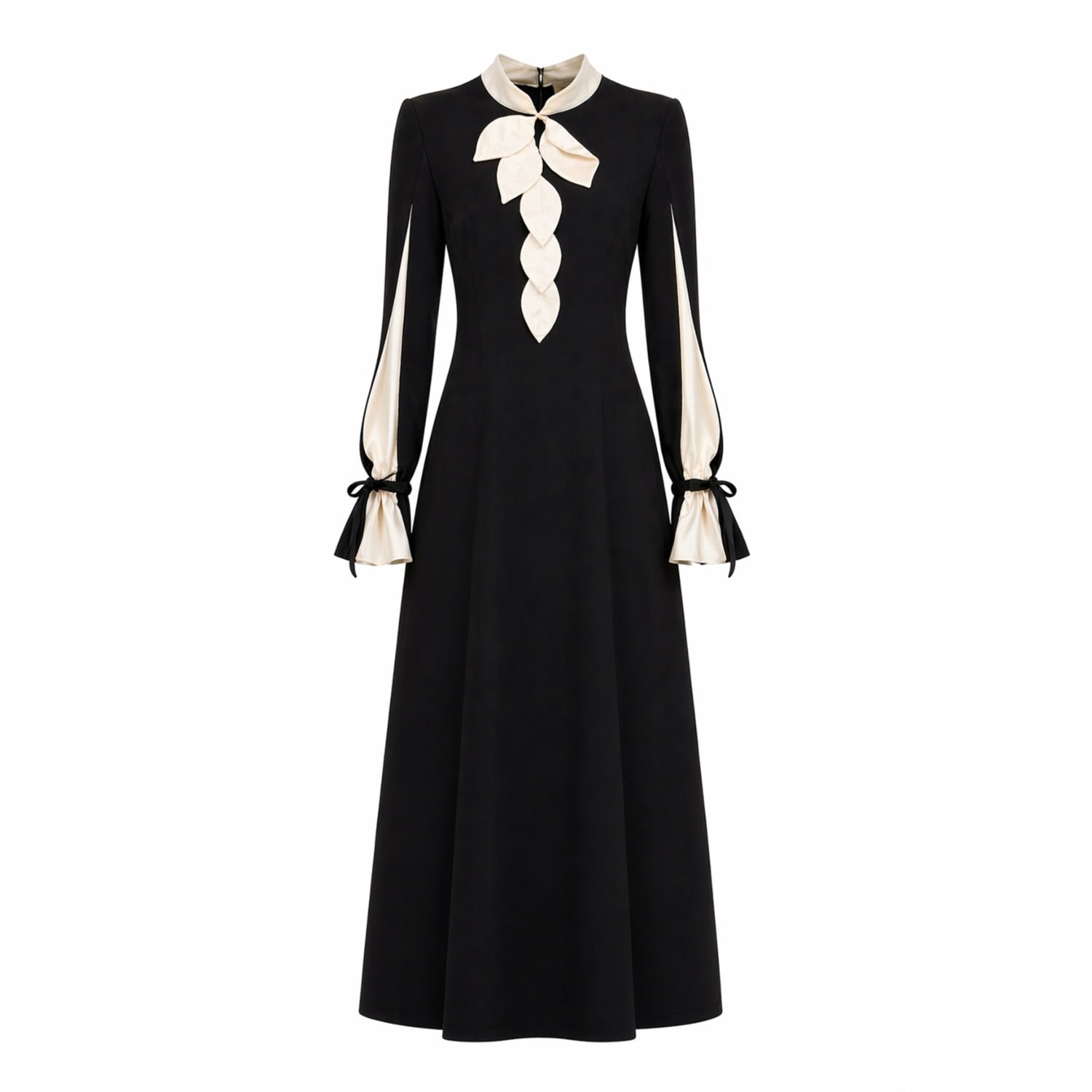 wolf and badger cocktail dress Cocktail Ankle-Length Dress – Black XS