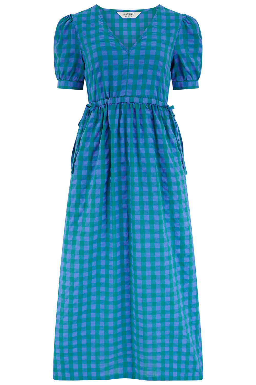 Sugarhill Brighton Corin Midi Smock Dress - Blue/green