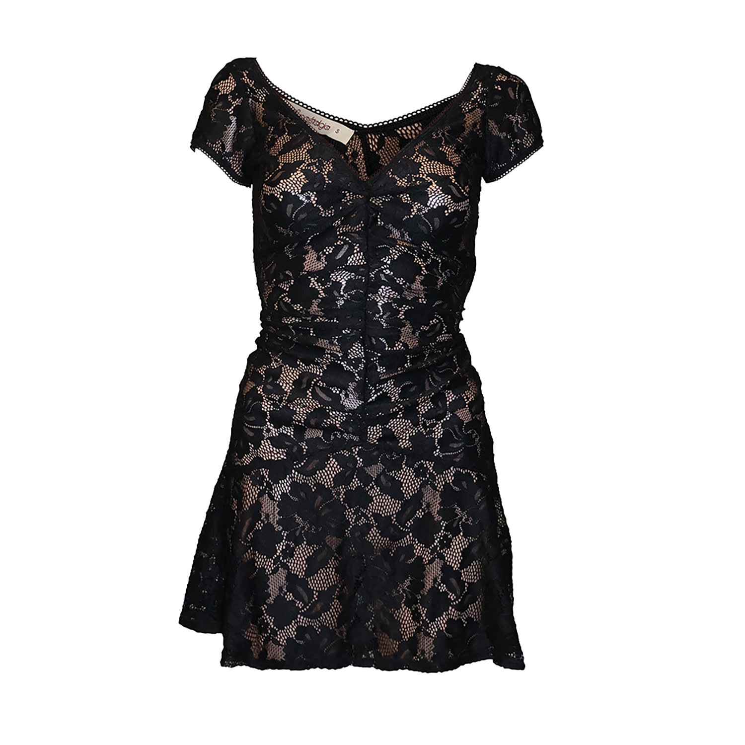 chinese dress ladies Black Lace Maxi Dress with Sequins main image 0