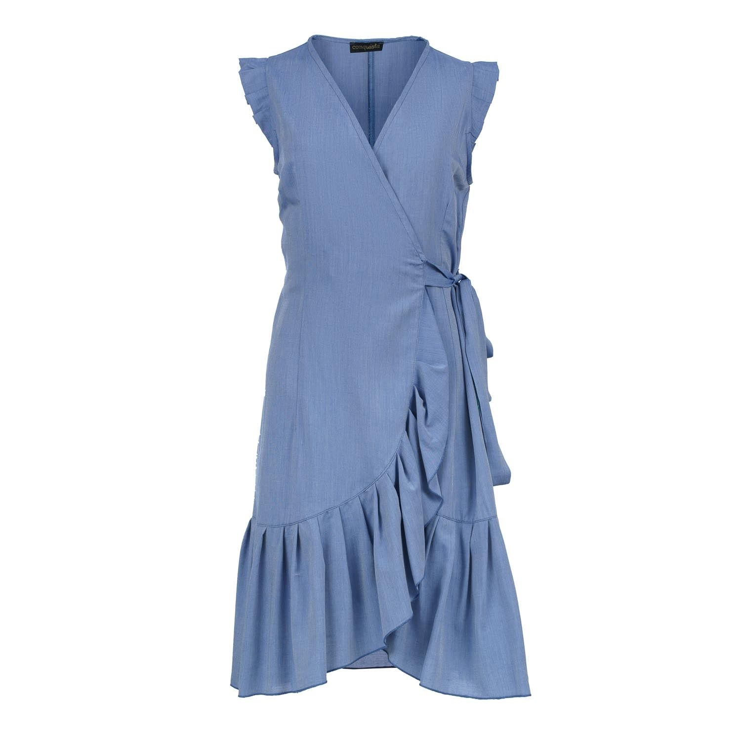 cotton dress pattern design Amaranth The ruffley ends of Color:Baby blue Uniqlo Denim Jumper Dress MOTHERS DAY