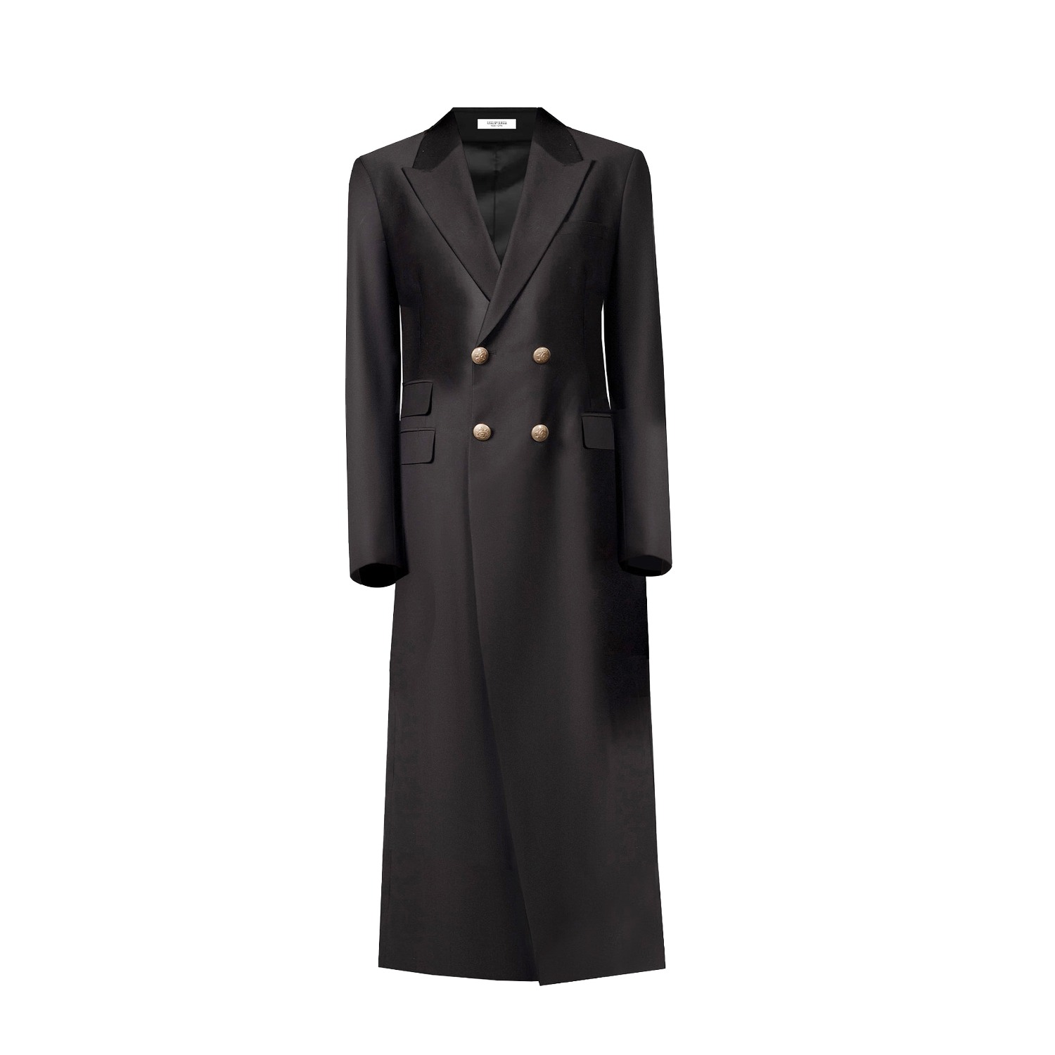 Double Breasted Blazer Trench Coat Black Women | BLESS BY BLESS
