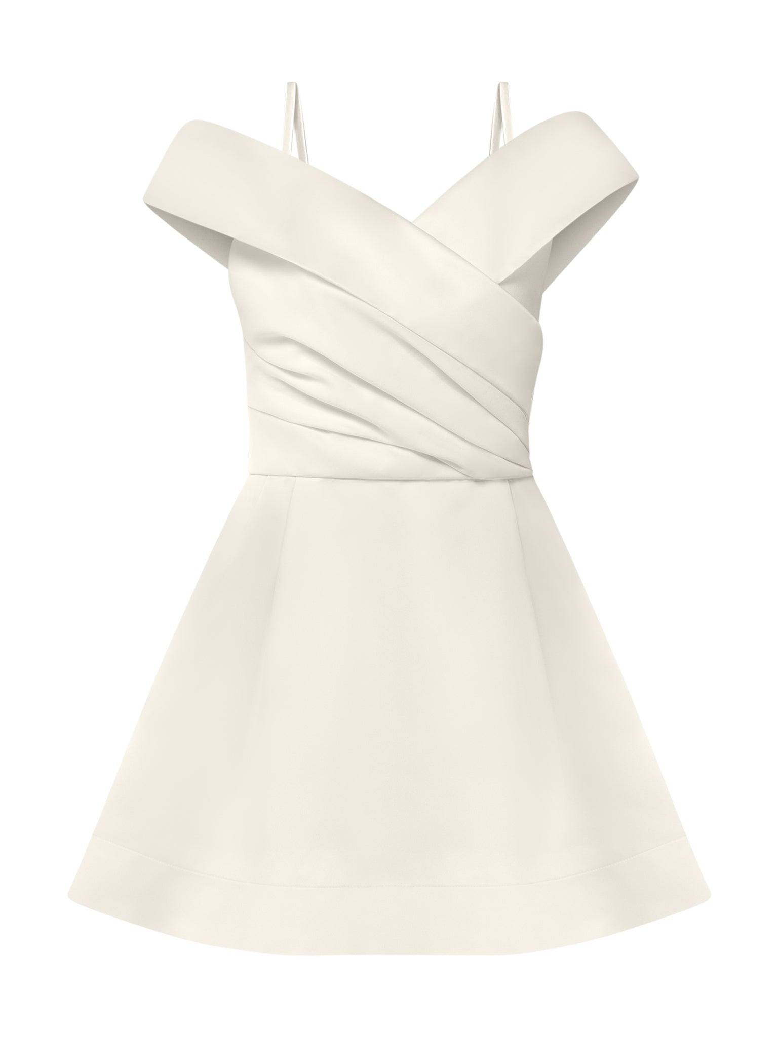 Tia Dorraine Easy To Love Flared Mini Dress - White