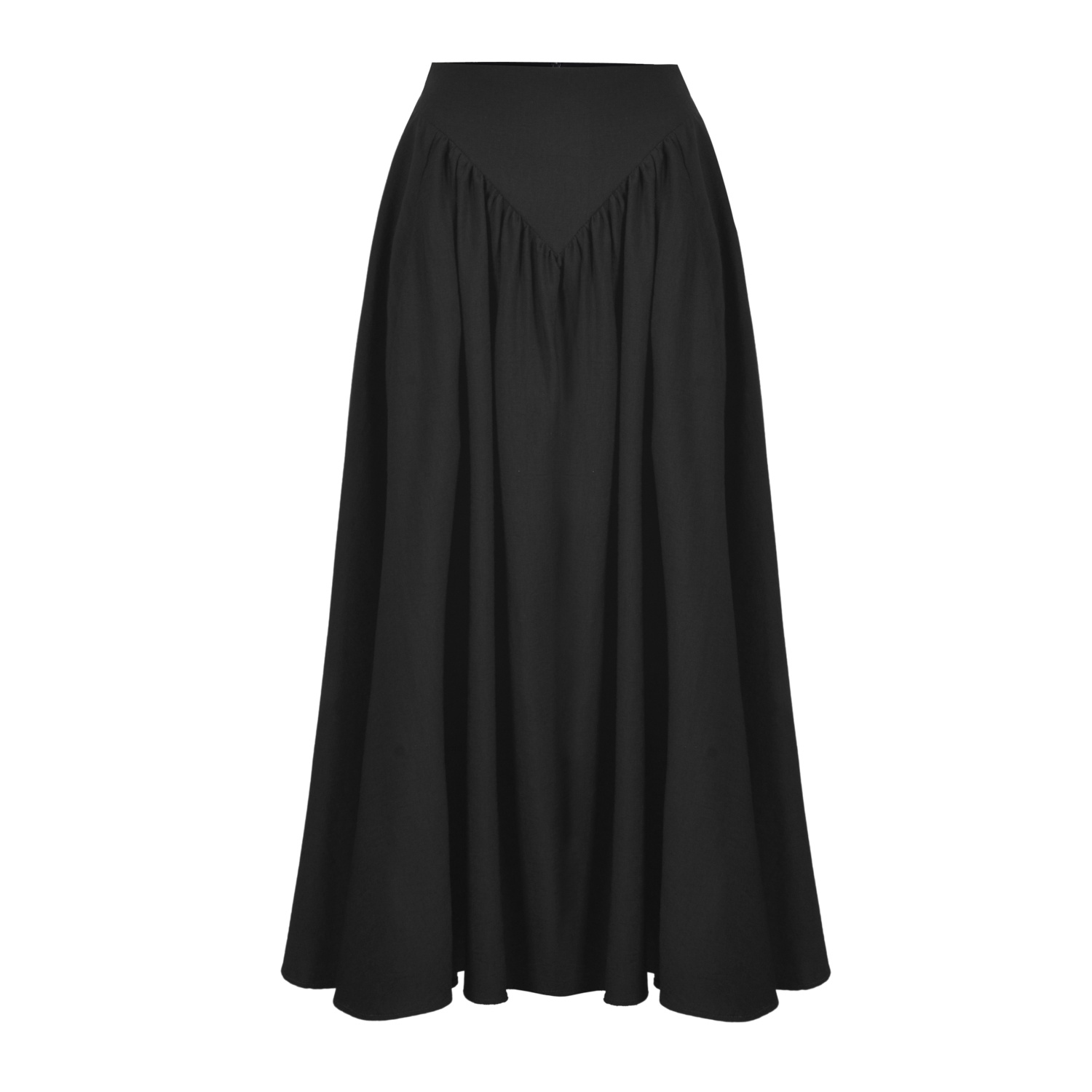 Echo Viscose Midi Skirt With Pockets – Black | Oh!Zuza night&day