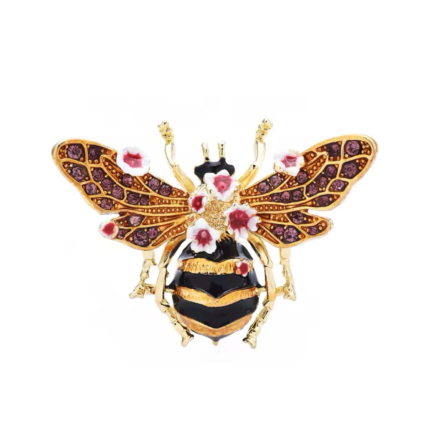Gold Enamelled Large Bee Brooch | Chanel Joan Elkayam | Wolf & Badger