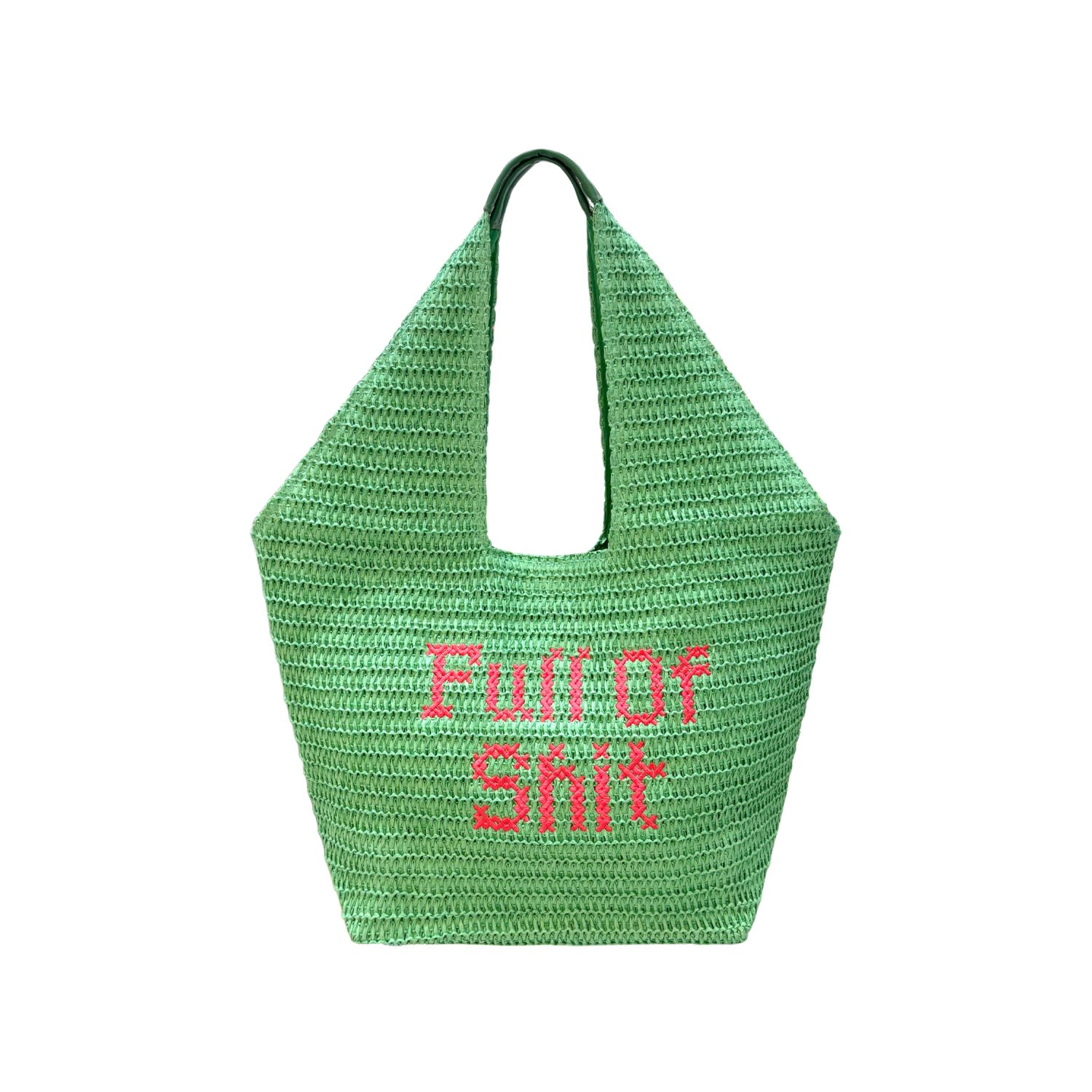 Green Full Of Shit Beach Bag | Lilly Loves | Wolf & Badger