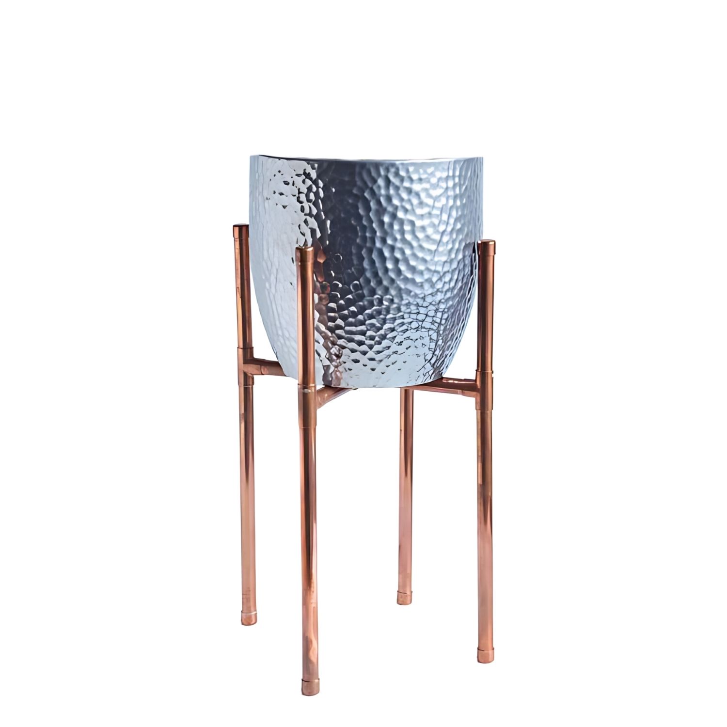 Copper Plant Pot Stand Indoor Outdoor Holder | ANATOLIACRAFT | Wolf & Badger