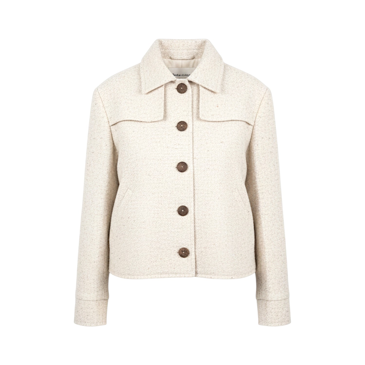 Handwoven Yak Wool Cropped Jacket - Sustainable Himalayan Coat