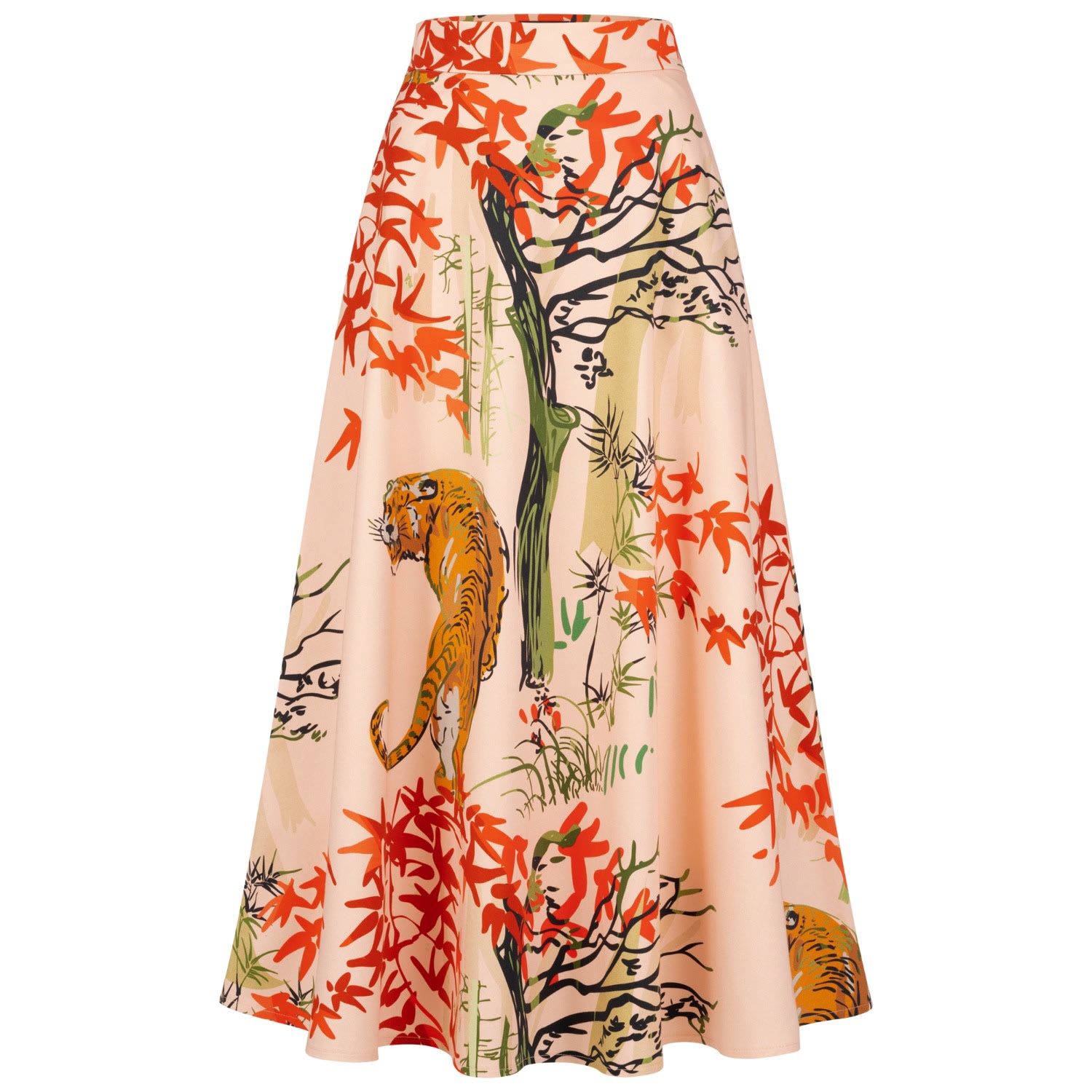 Tiger Print Maxi Skirt | Marianna Déri | Wolf & Badger