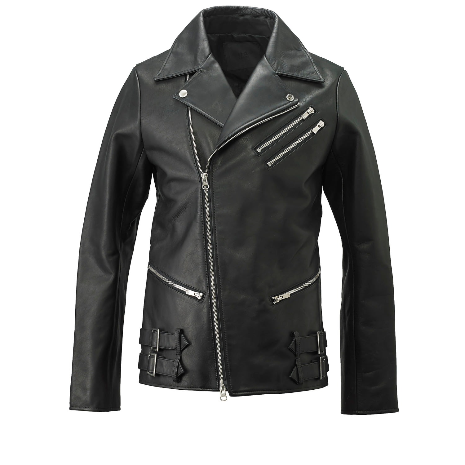 Tokkou Unisex Cowhide Leather Jacket In Black | TOKKOU