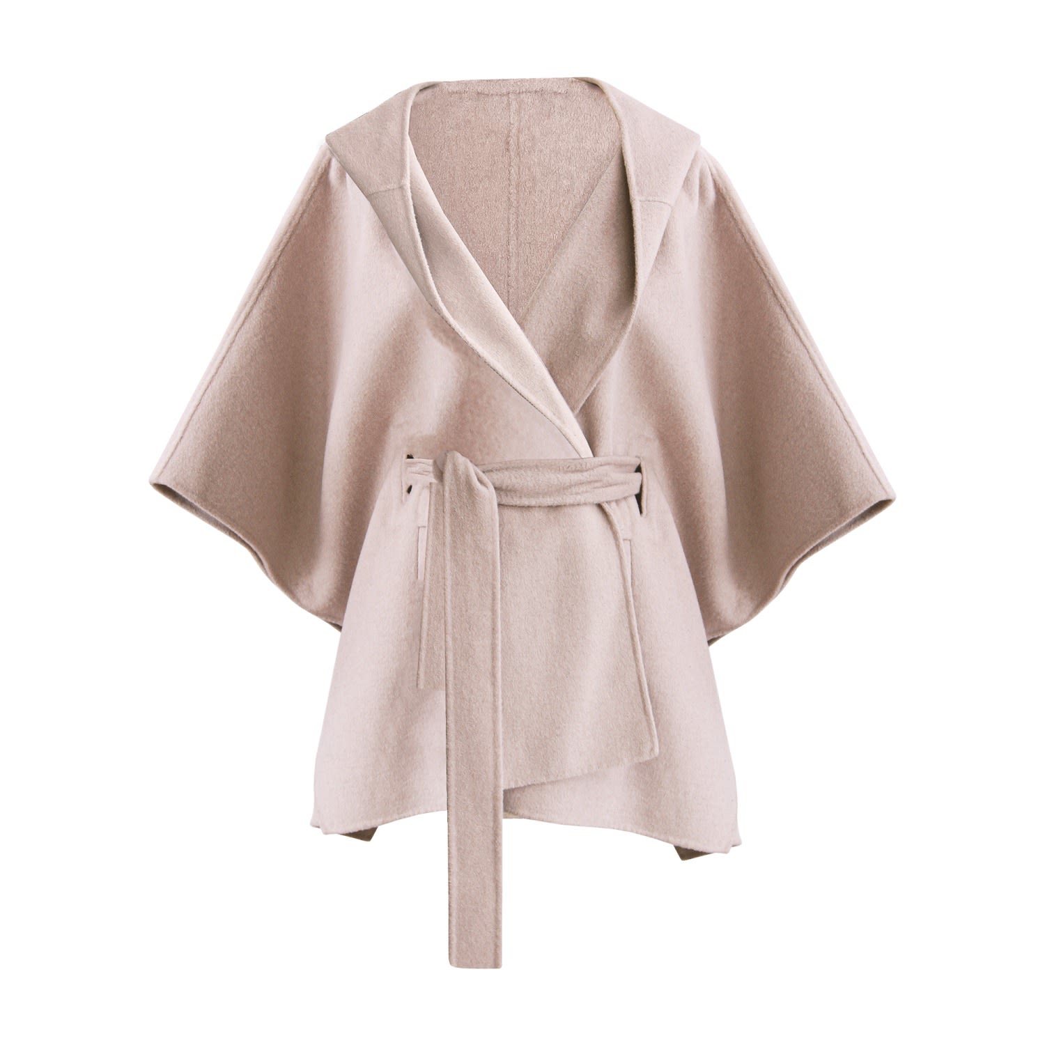 Jackson Landing Wool Blend Cape Coat - Sand | Belle & Bloom | Wolf