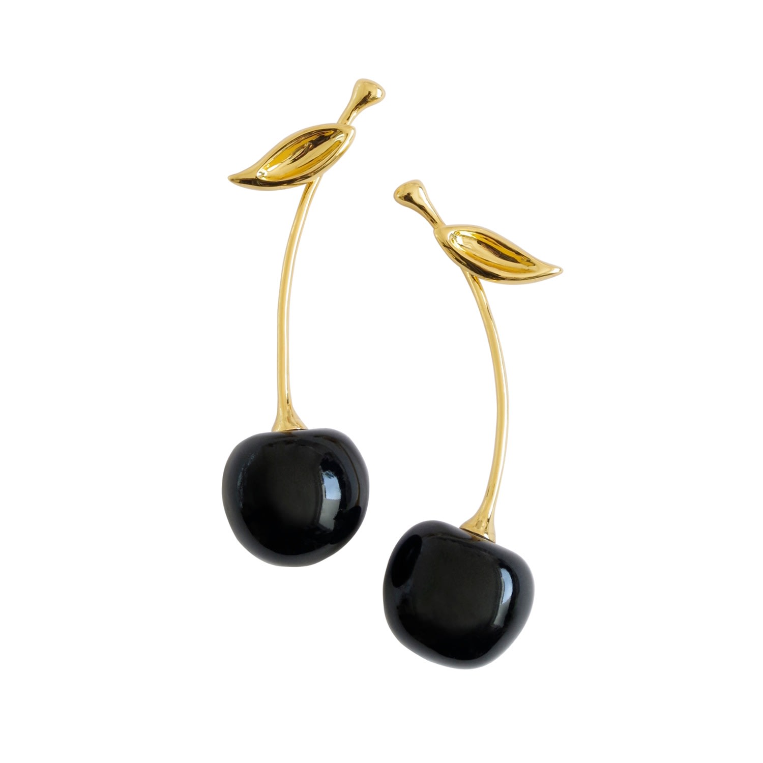 Porcelain Black Cherry Earrings | POPORCELAIN | Wolf & Badger