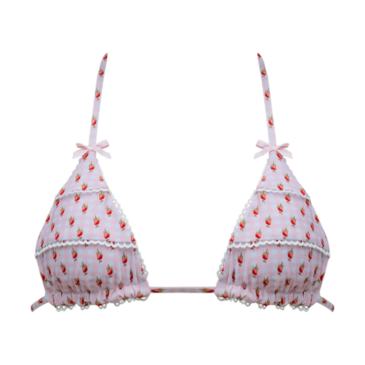 Juliet In Strawberry Milk Bikini Top | Ivy Swimwear | Wolf & Badger