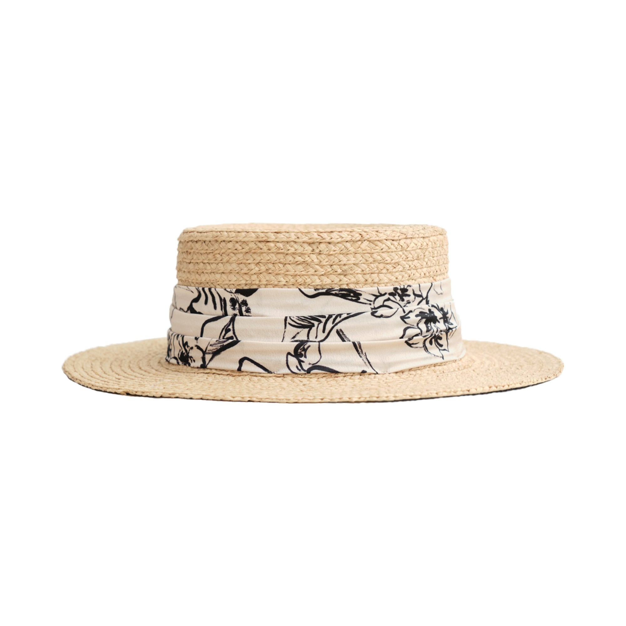La Isla Straw Hat With Ribbon Band - Cream | Lost Pattern 