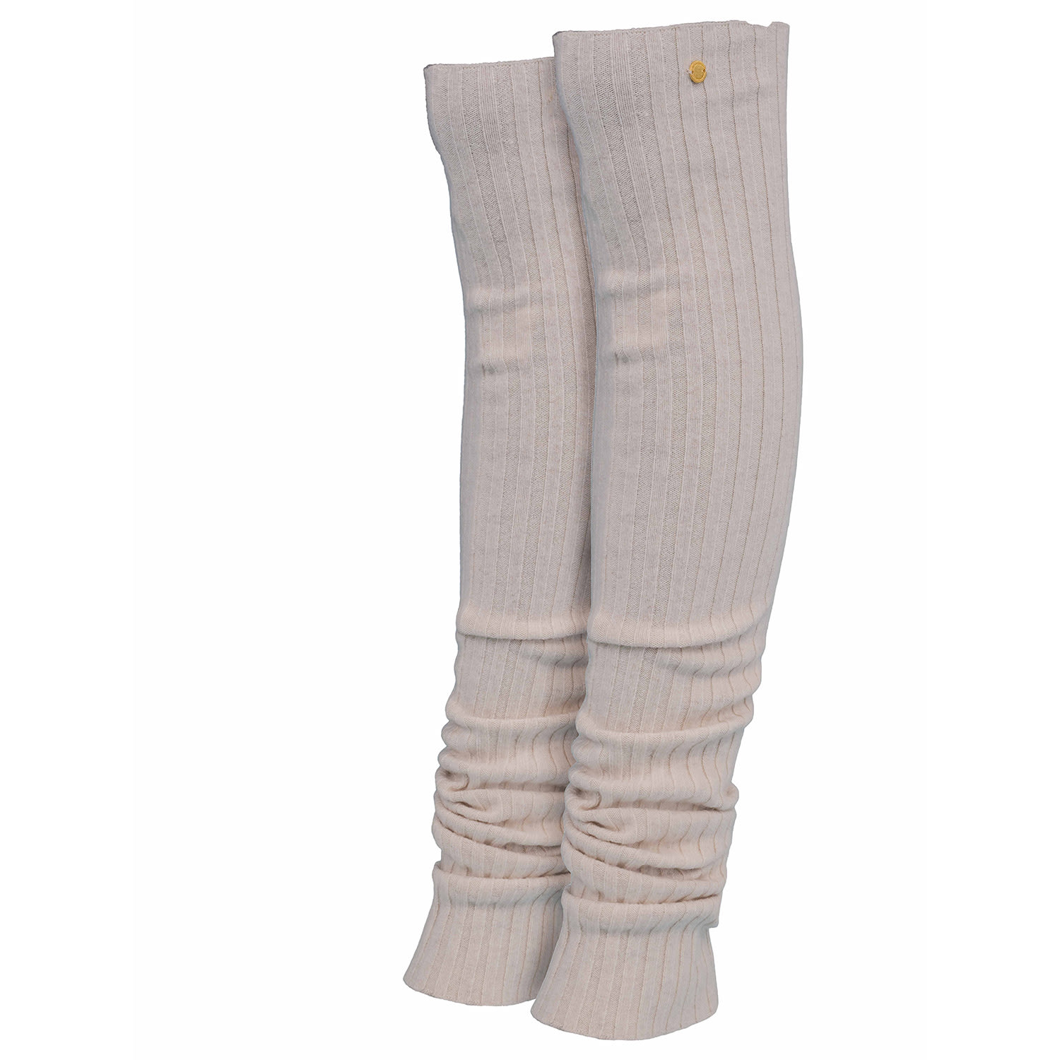 Liz Cashmere Leg Warmers Light Beige Melange | tirillm | Wolf & Badger