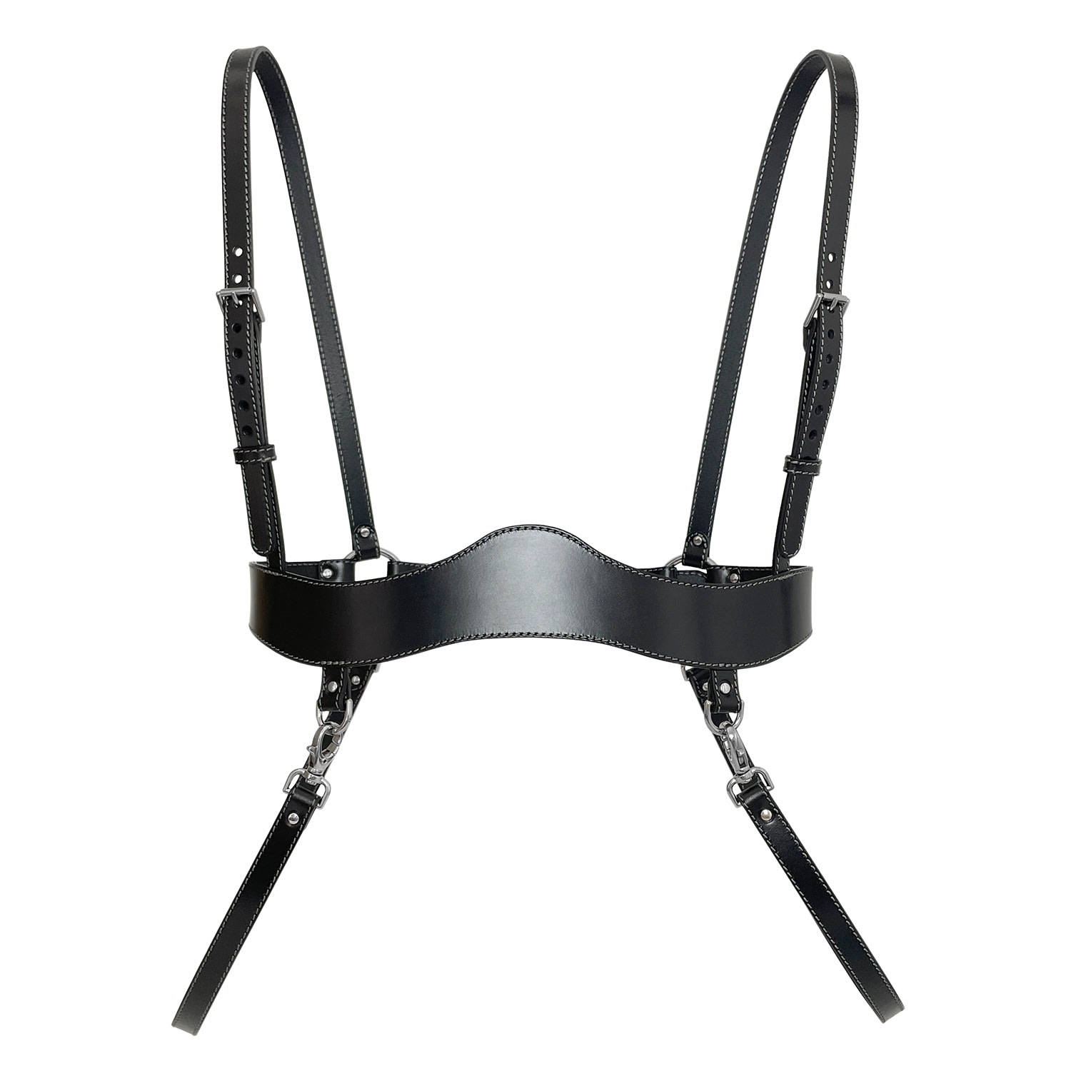 Loela Underbust Leather Harness | Haute Cuir | Wolf & Badger