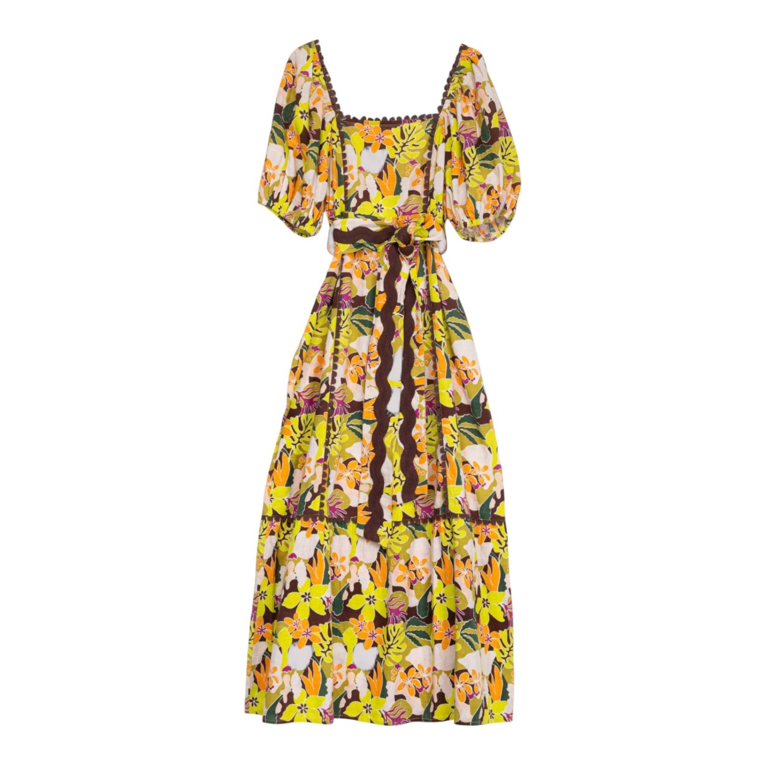 pleated fabric dress Victoria Shimmering and Flowing Back Lace-up Drape Maxi Round neckline with a button Baltic Born Womens Mindy Pleated