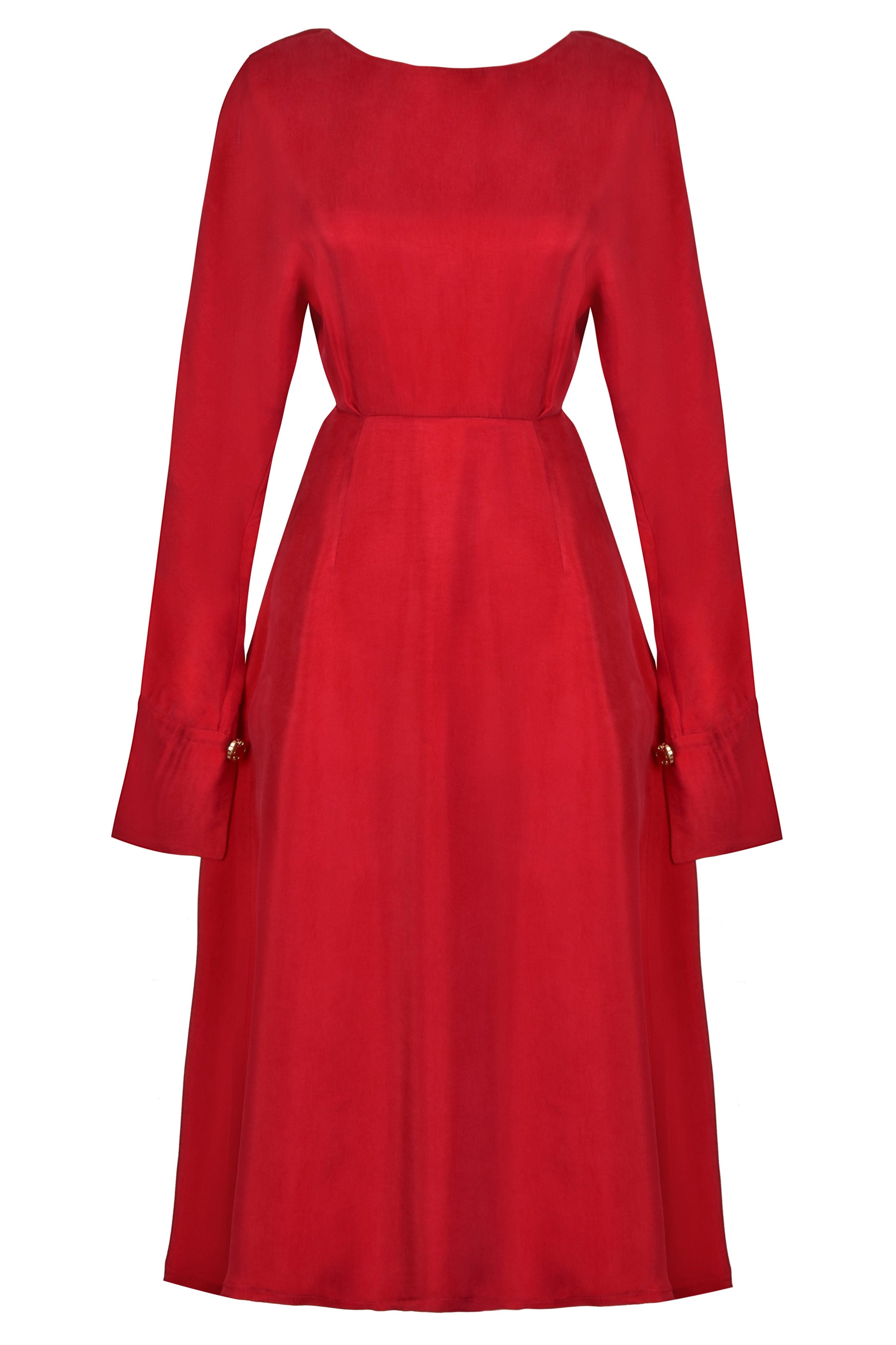 red dress with sleeves Women Autumn Casual Midi Chiffon Long Sleeve Blue Maxi Dresses : Clothing, Shoes & Jewelry this dress was made for unforgettable evenings 42 Dresses With Sleeves for