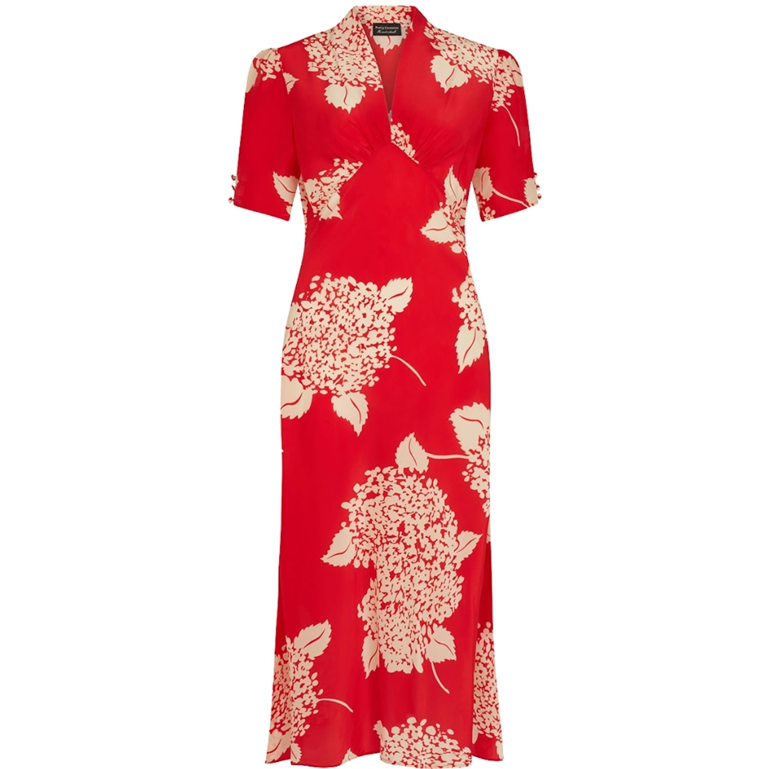 h&m red floral wrap dress NEW Johanna Ortiz x H&M Beige Red Poppy Floral Wrap Maxi Dress Size S 8 10