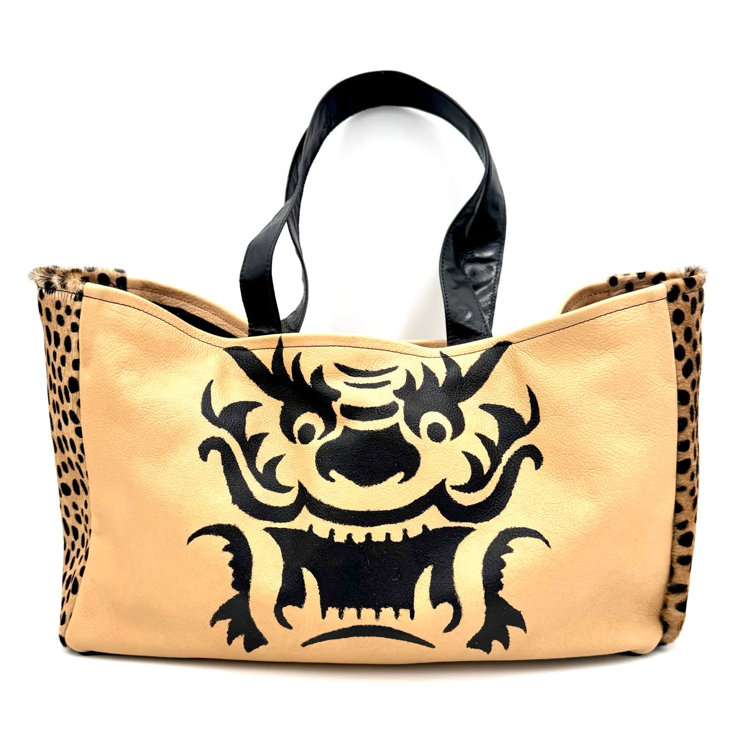 Mahjong Tote In Camel | Lynn Tallerico | Wolf & Badger