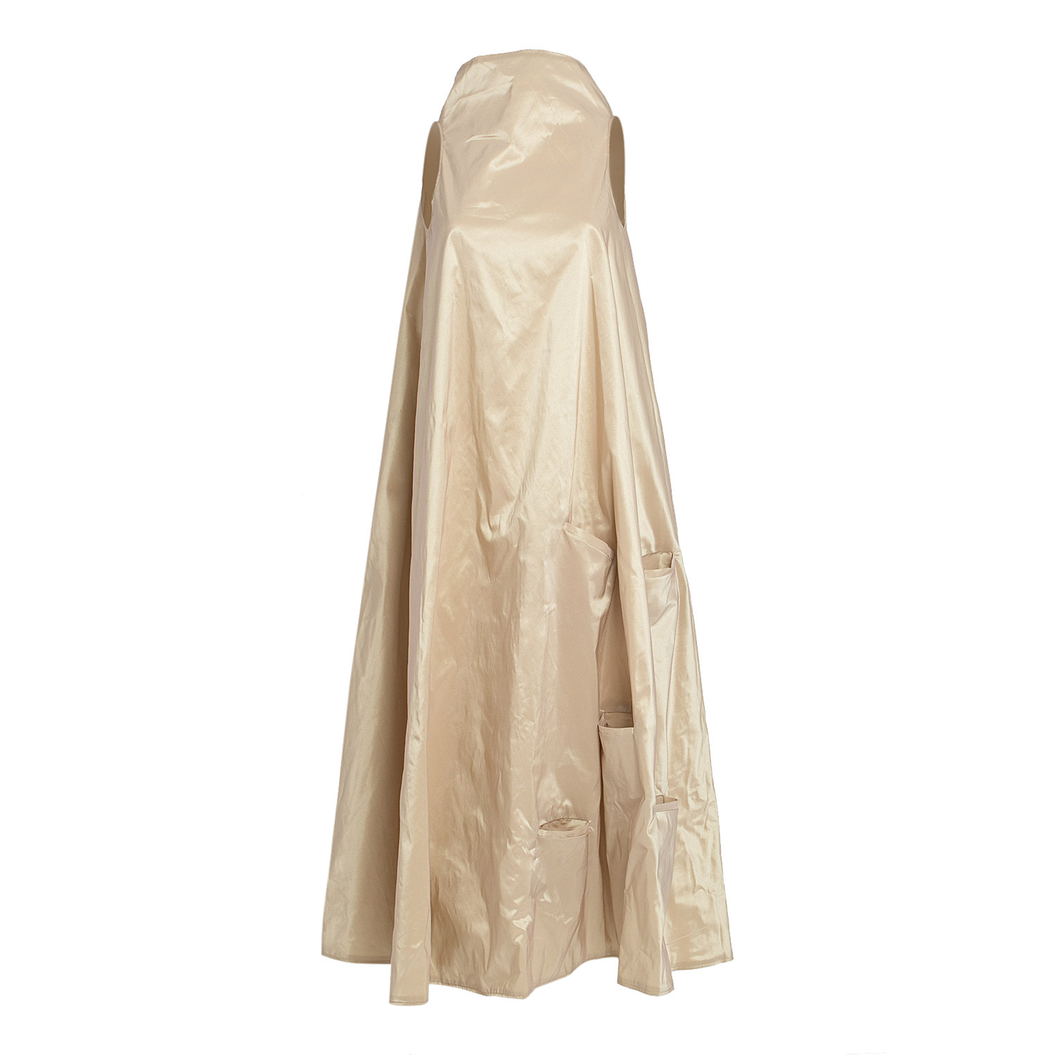 Many Pockets Dress In Ivory Taffeta | Bianca Popp | Wolf