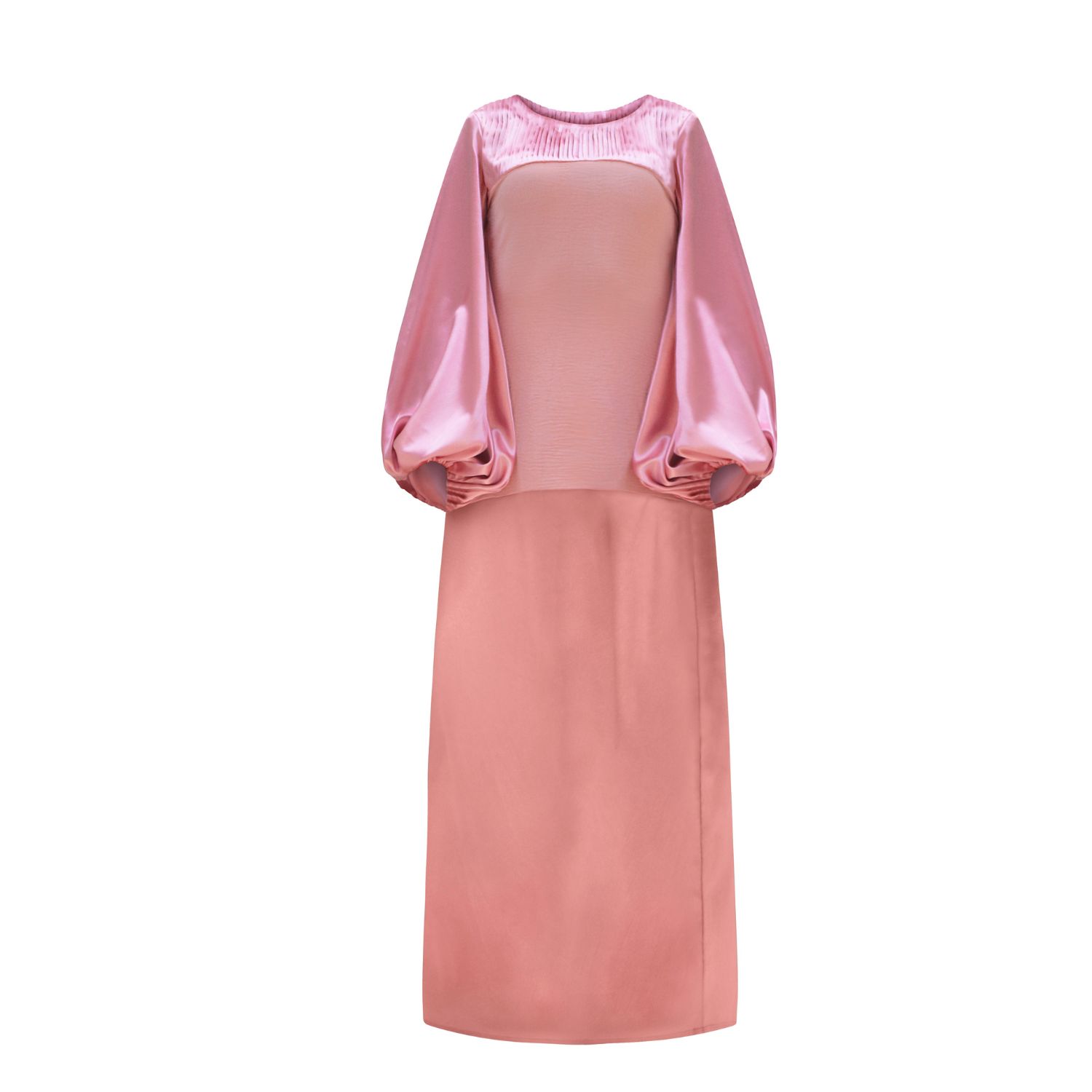 chinese dress ladies Long Sleeve A-Line Midi Dress – iconic luxe main image 1
