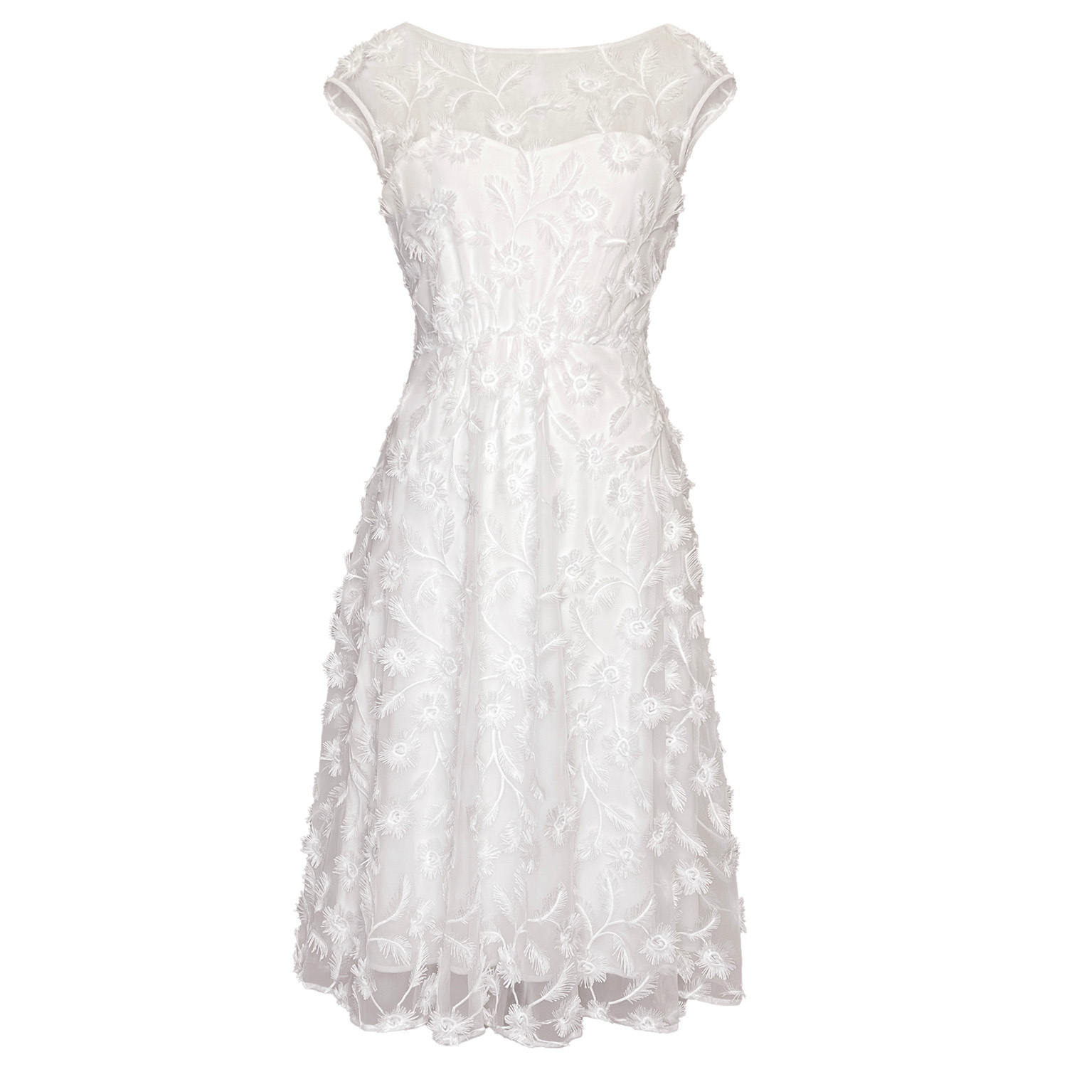 Alie Street London Melody Midi Lace Wedding Dress - White
